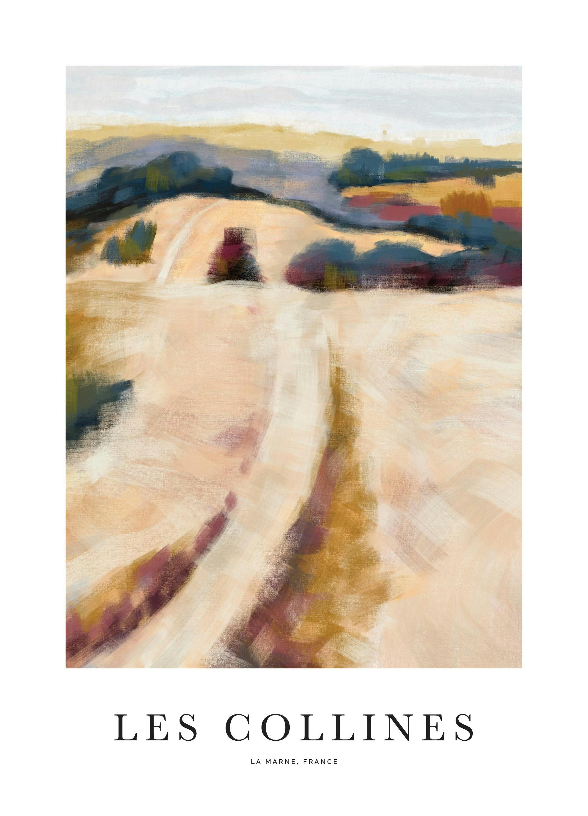 Les Collines No3 Poster (70x100 cm)