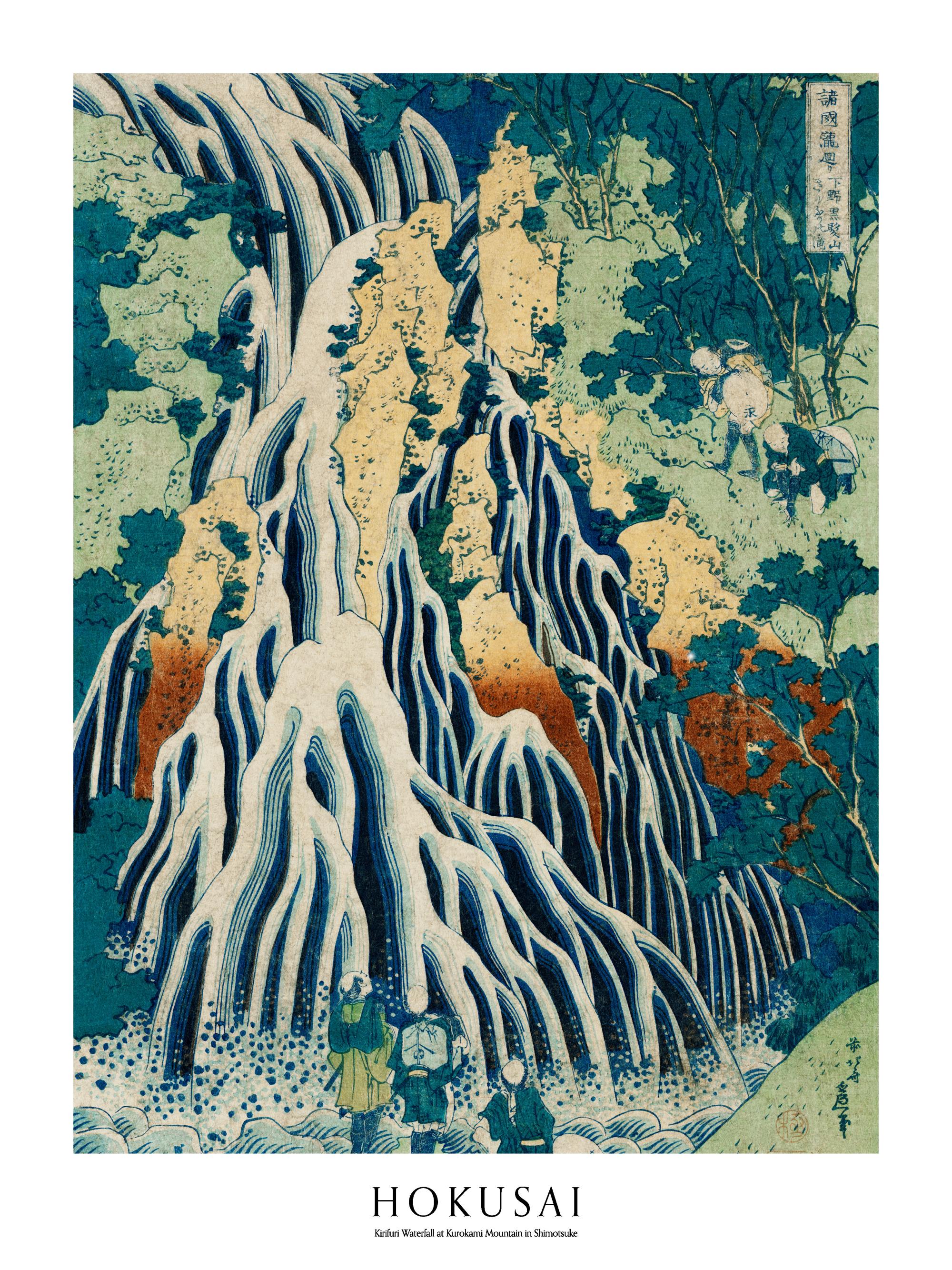Hokusai Kirifuri Waterfall Print – Japanese Art Poster | Desenio
