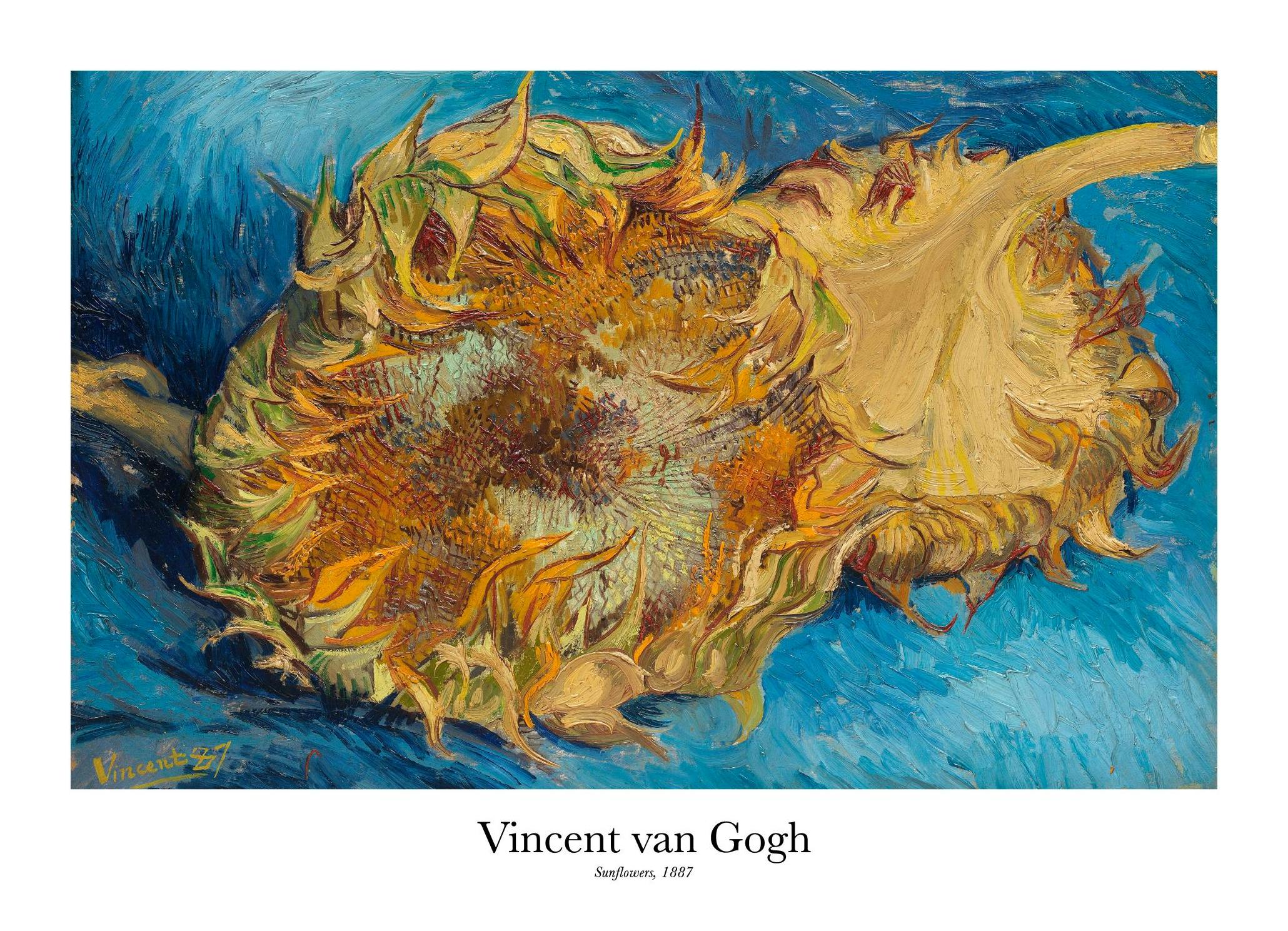 Van Gogh - Sunflowers Poster (21x30 cm) - Van Gogh Poster