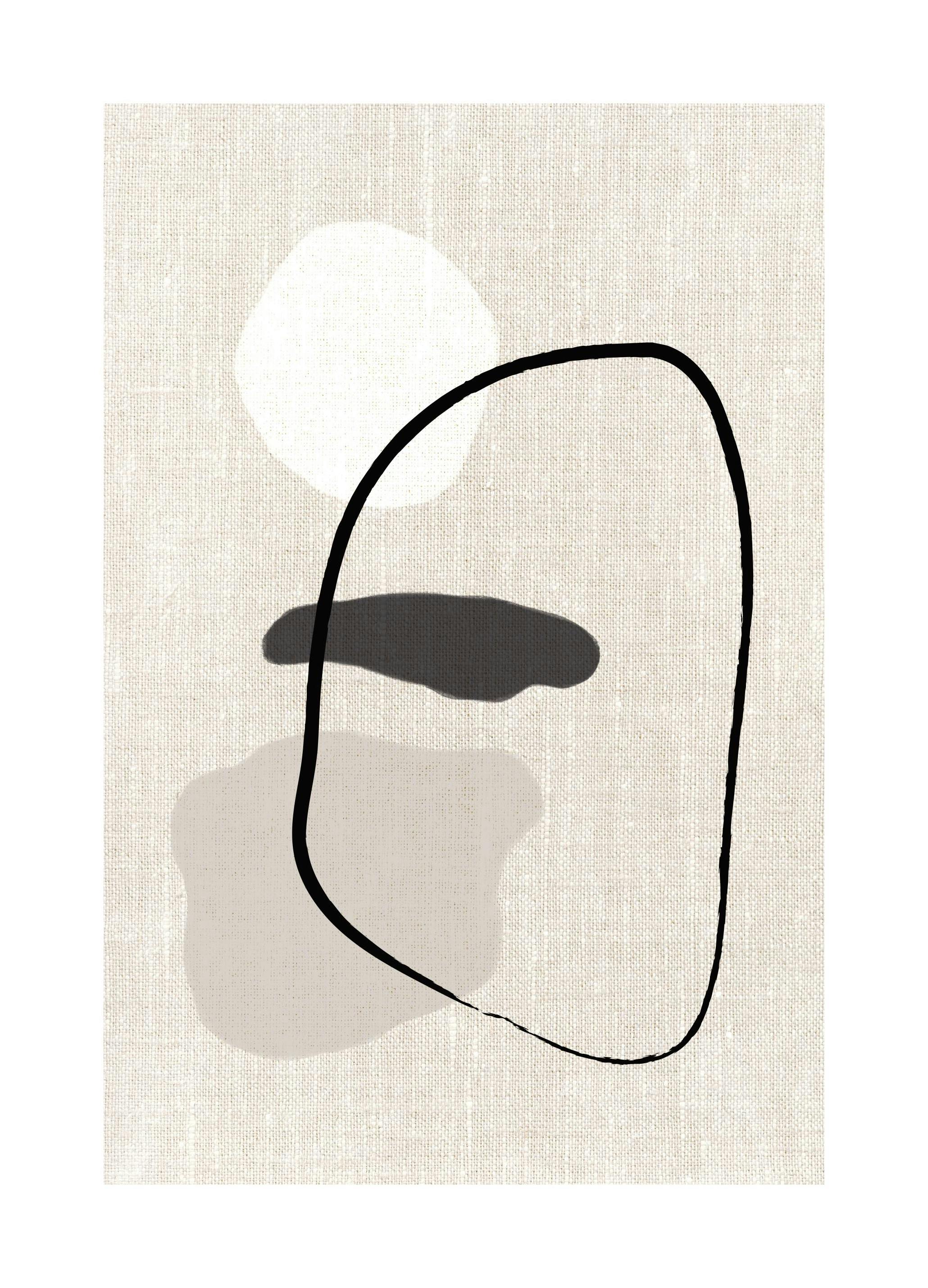 Linen Shapes No1 Print (50x70 cm)