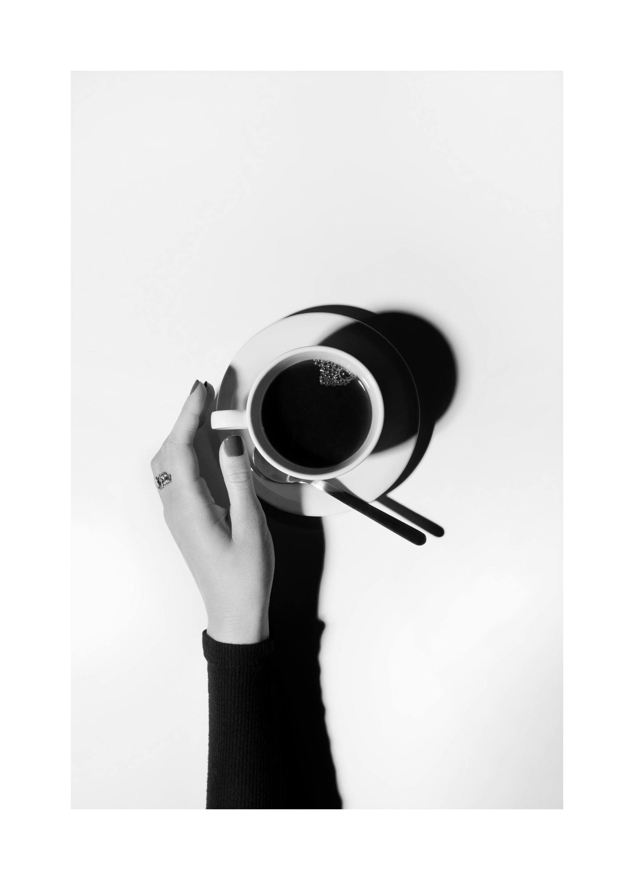Black and White Coffee Print (50x70 cm)