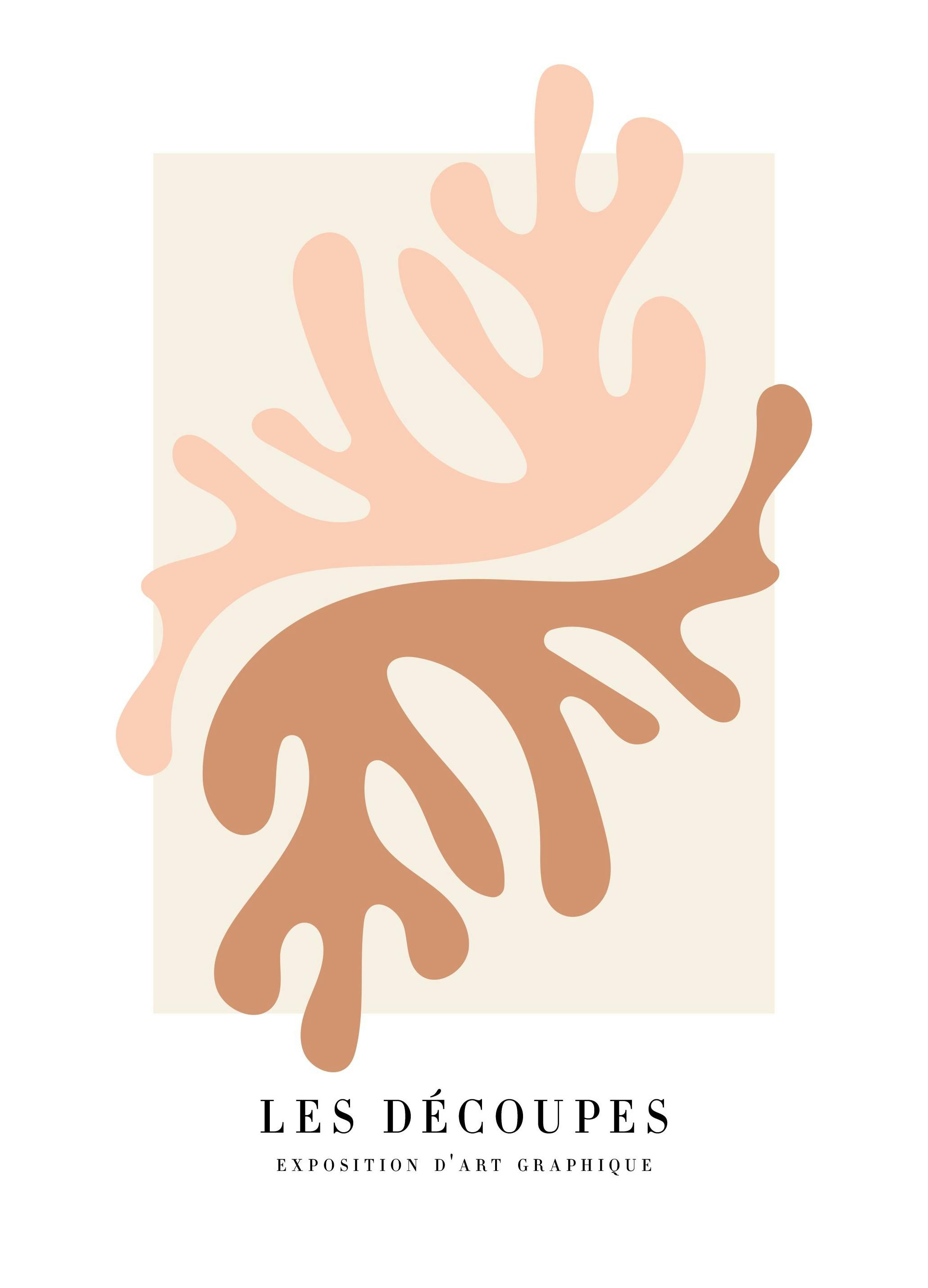 Cut-Out Coral Affiche (21x30 cm)