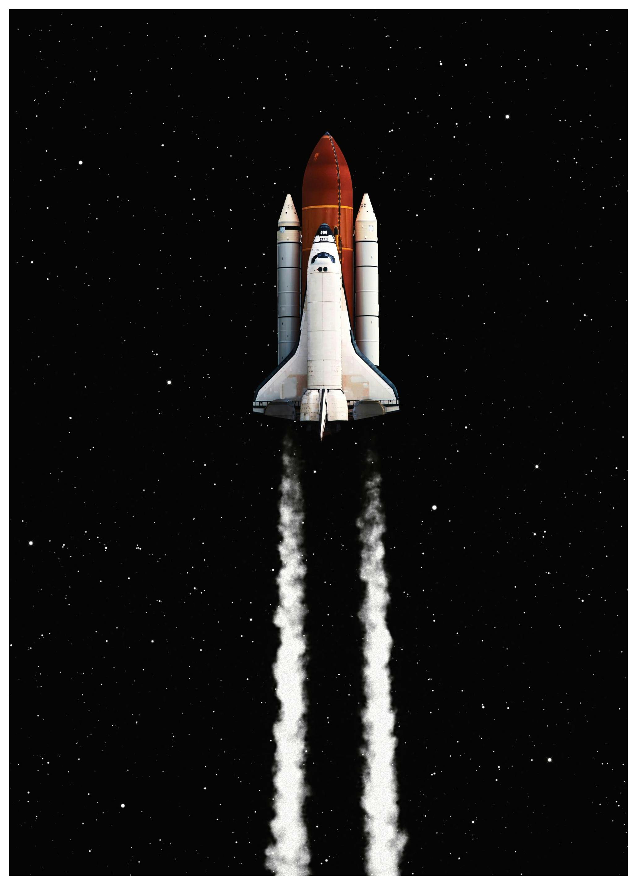Space Shuttle Launch Poster (21x30 cm)