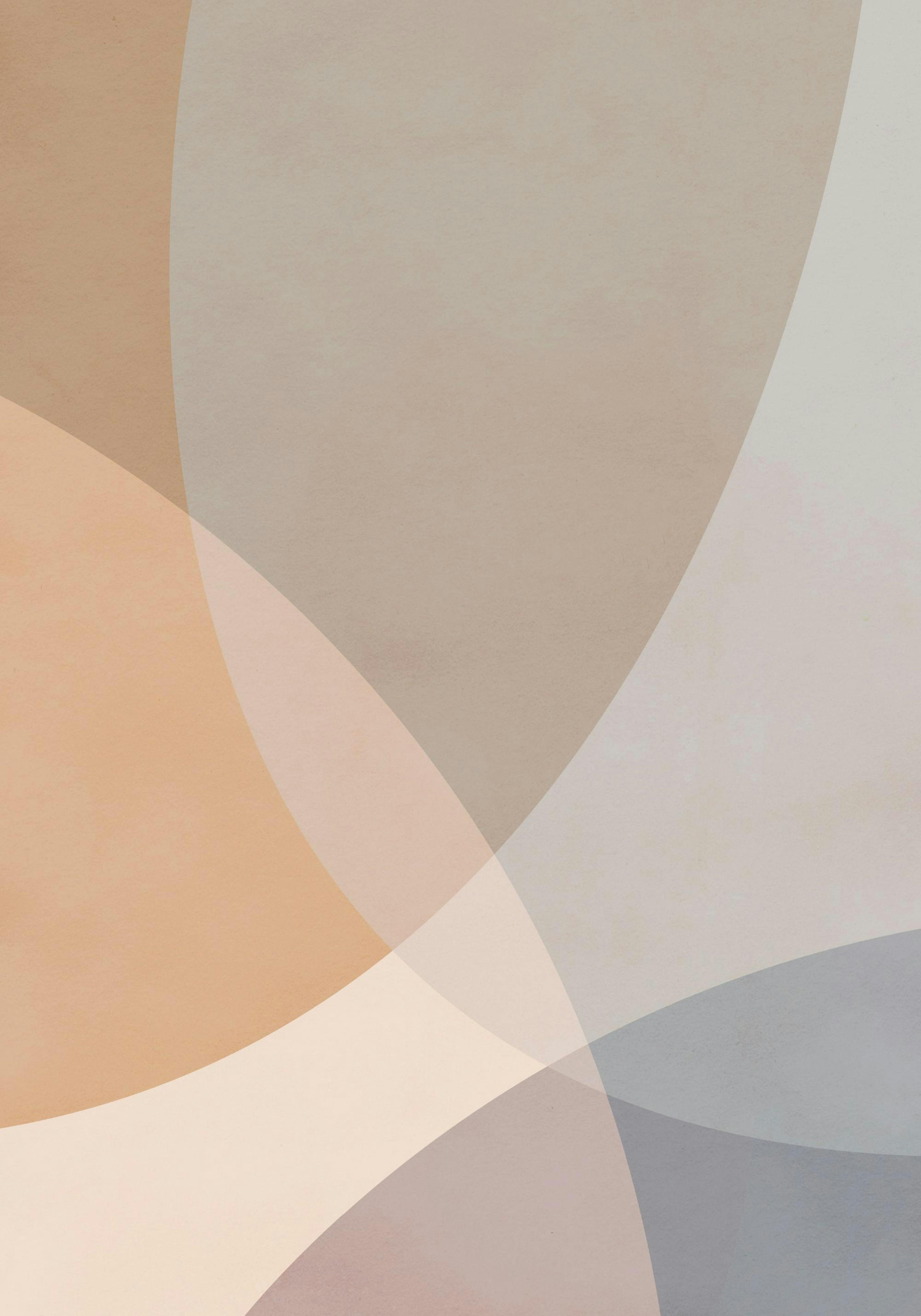 Soft colored shapes print with brown, beige, and blue hues, ideal as a poster.