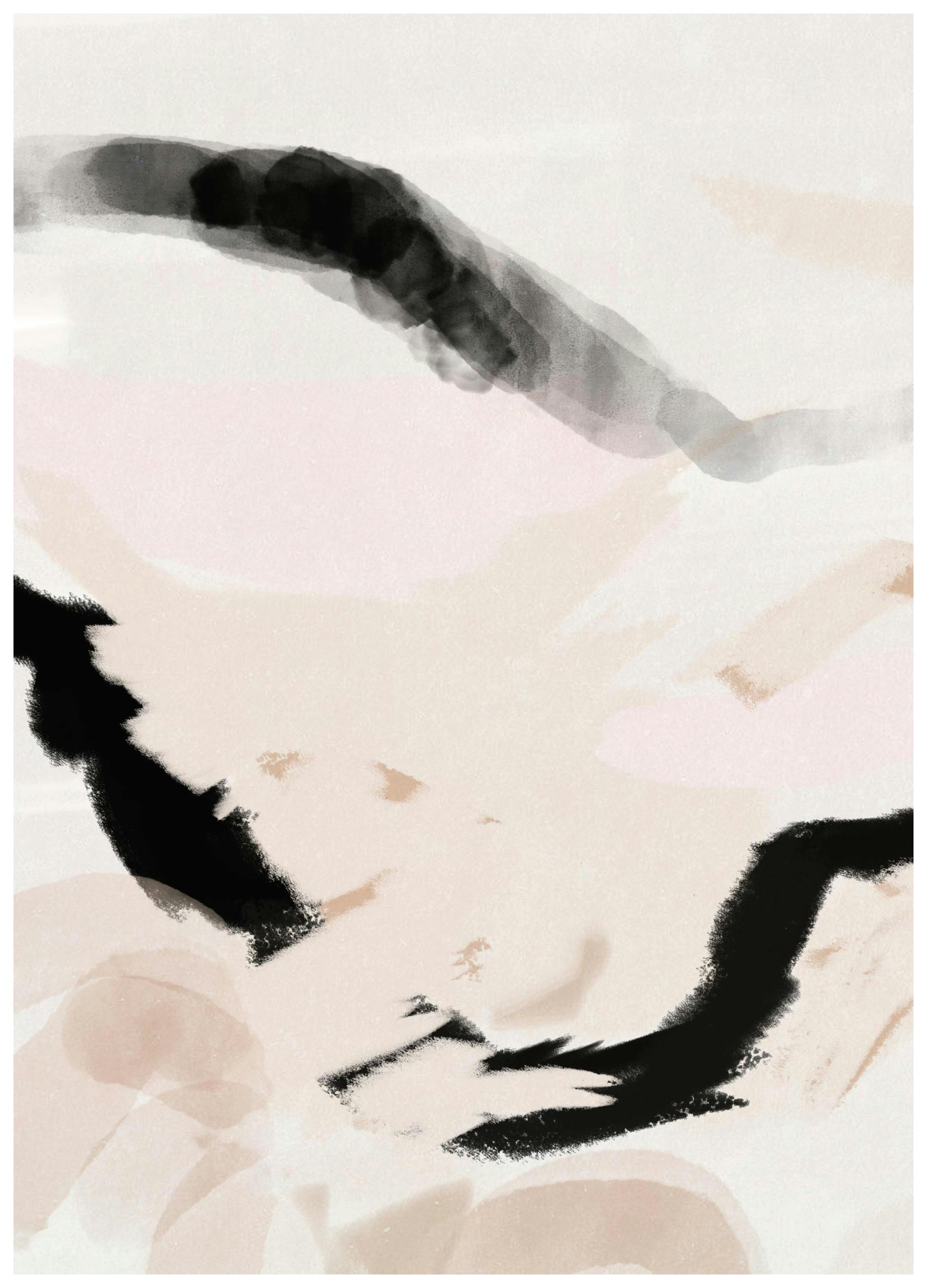Beige Wave No1 Poster (30x40 cm)