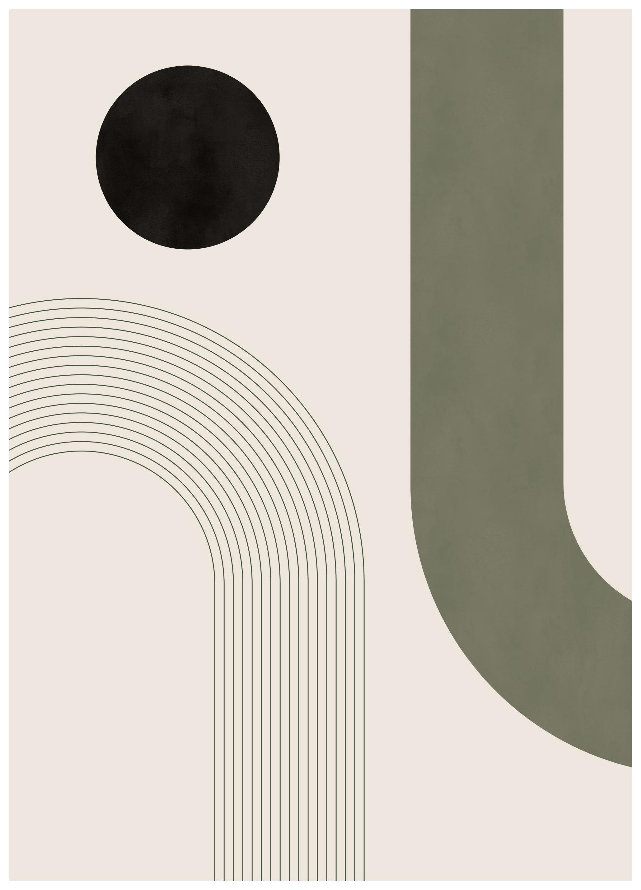 Green Geometrics No2 Print (21x30 cm)