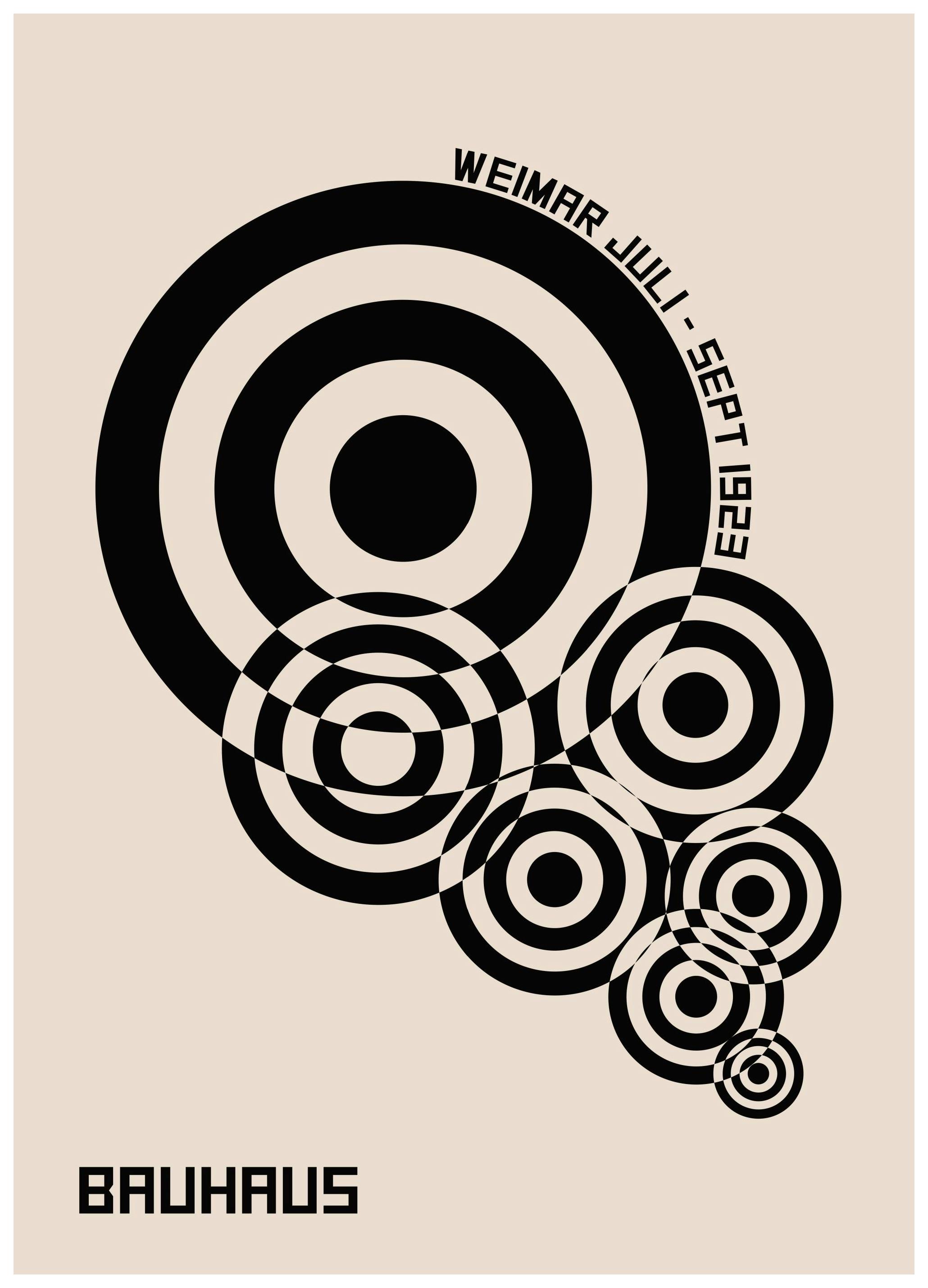 Bauhaus Geometric No1 Poster (21x30 cm)