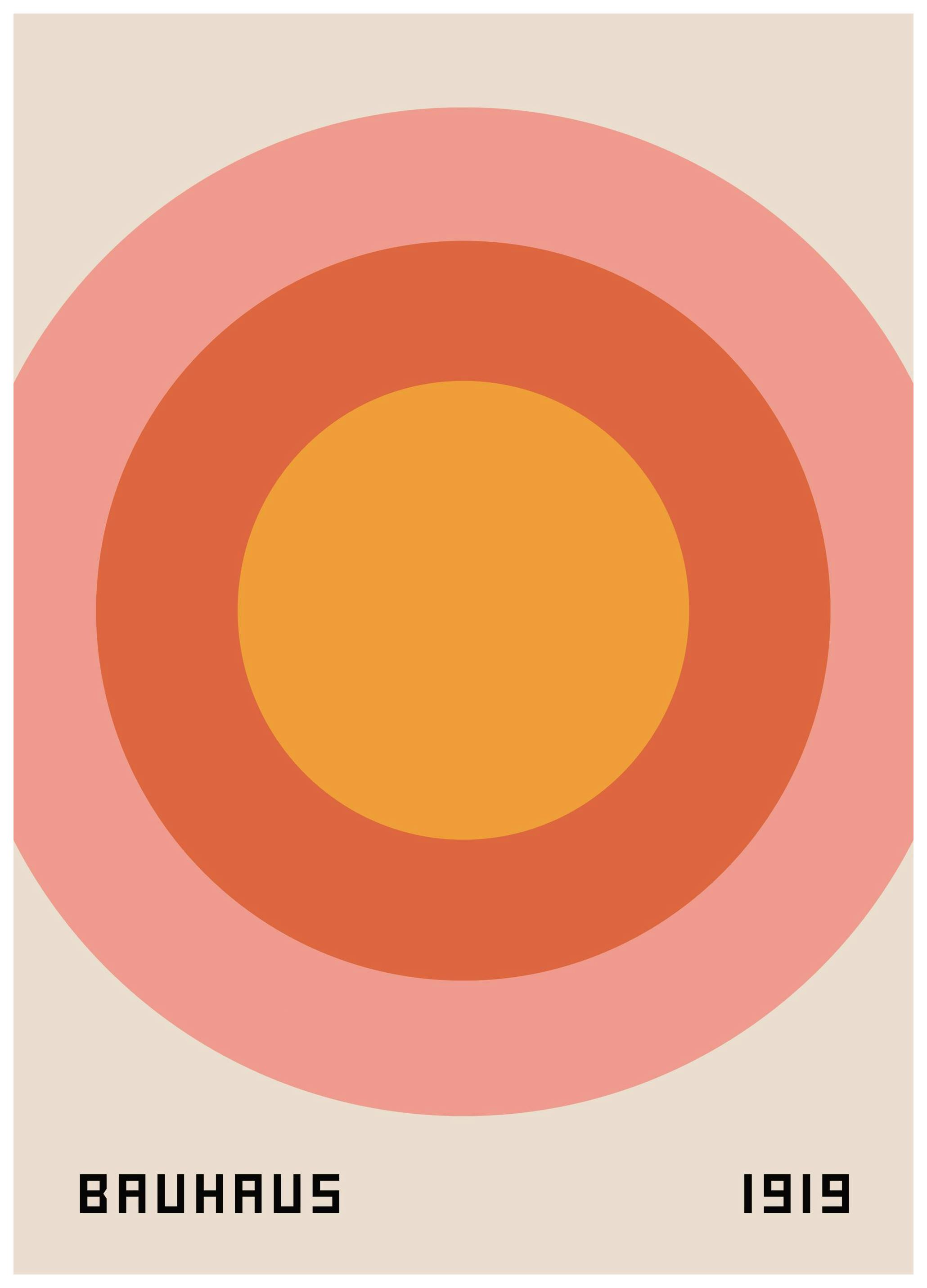 Bauhaus 1919 Poster (50x70 cm)