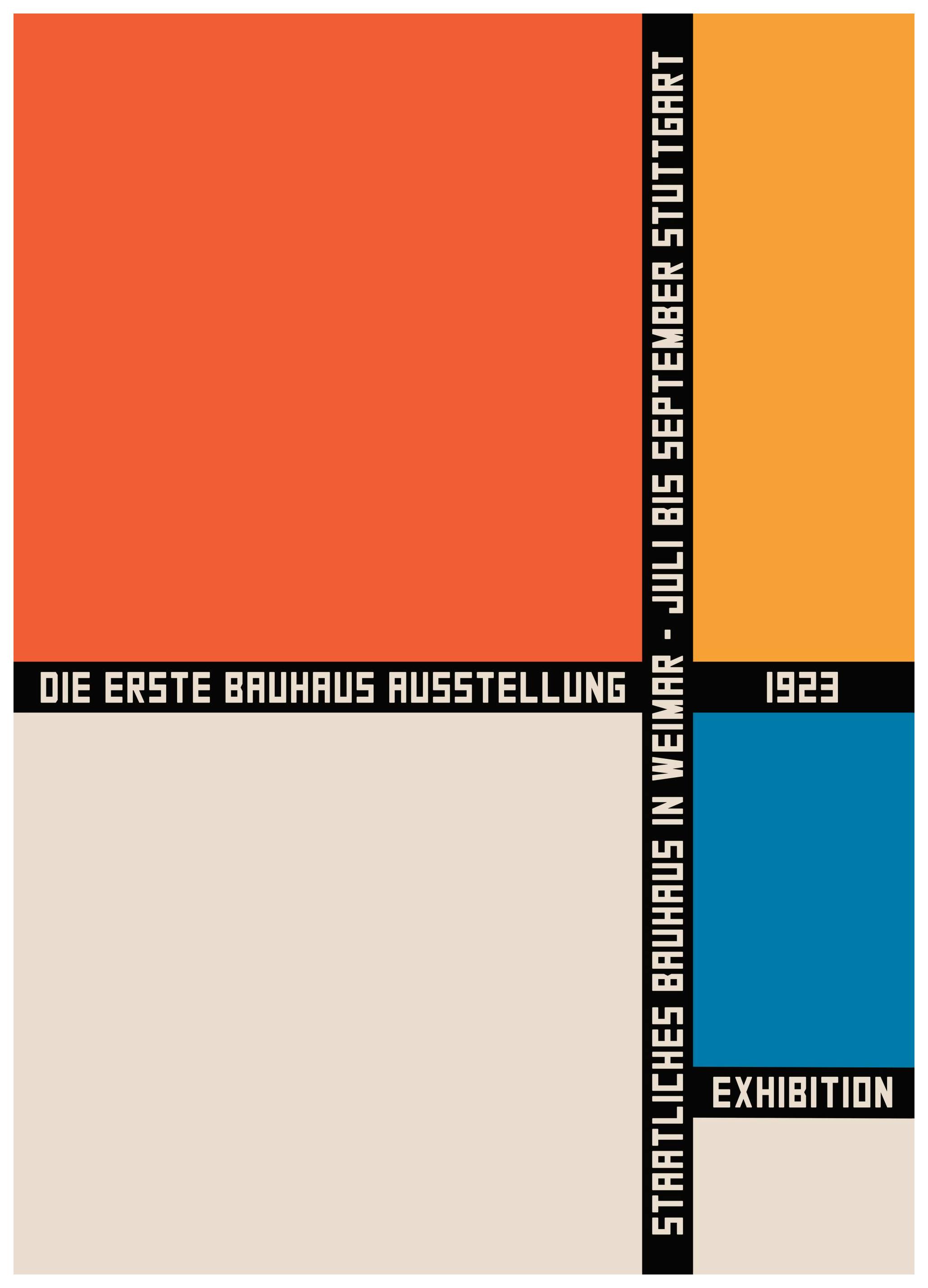 Bauhaus Geometric Color Blocks Poster (30x40 cm) - Bauhaus Poster