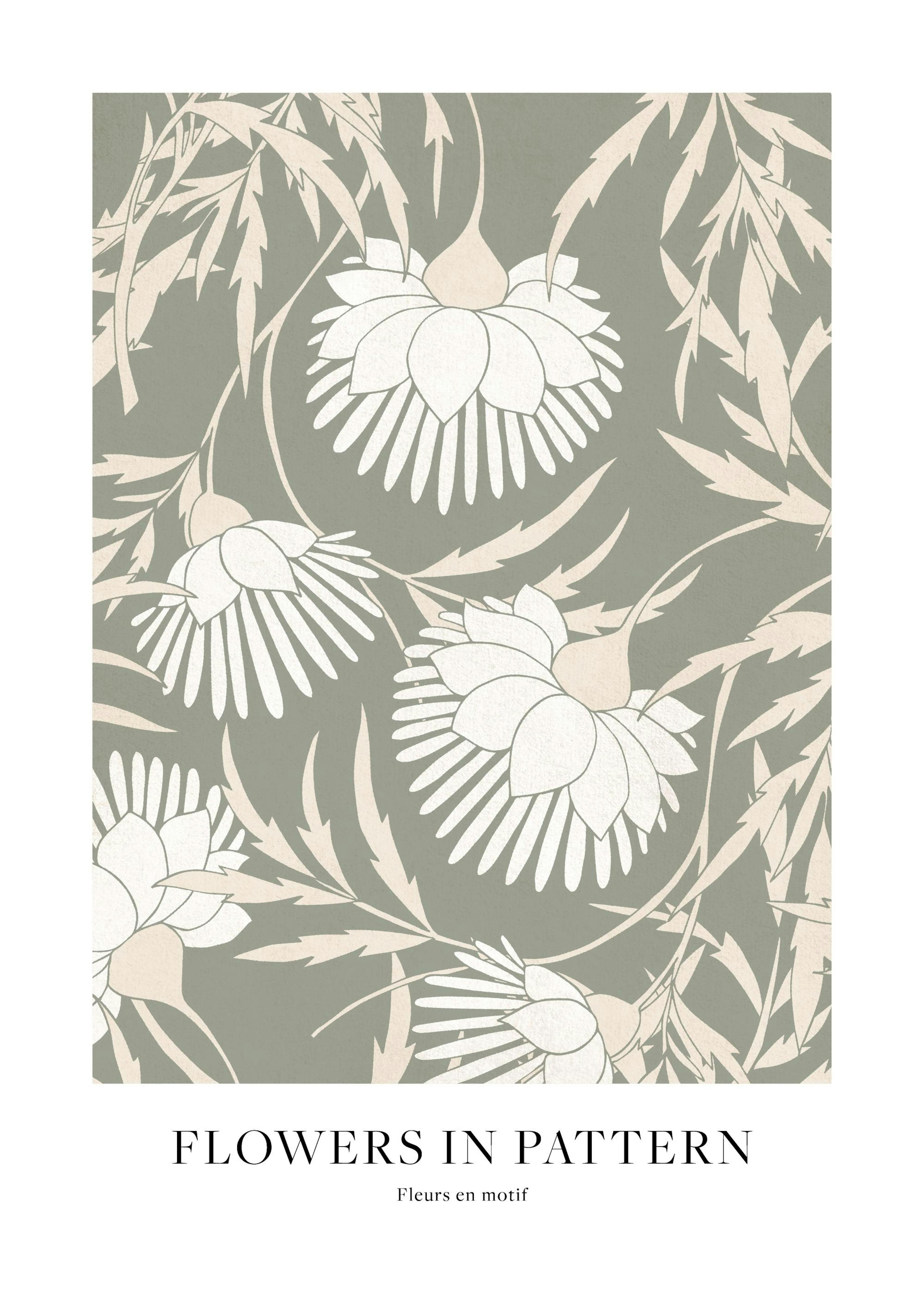 Flowers in Pattern Poster 0