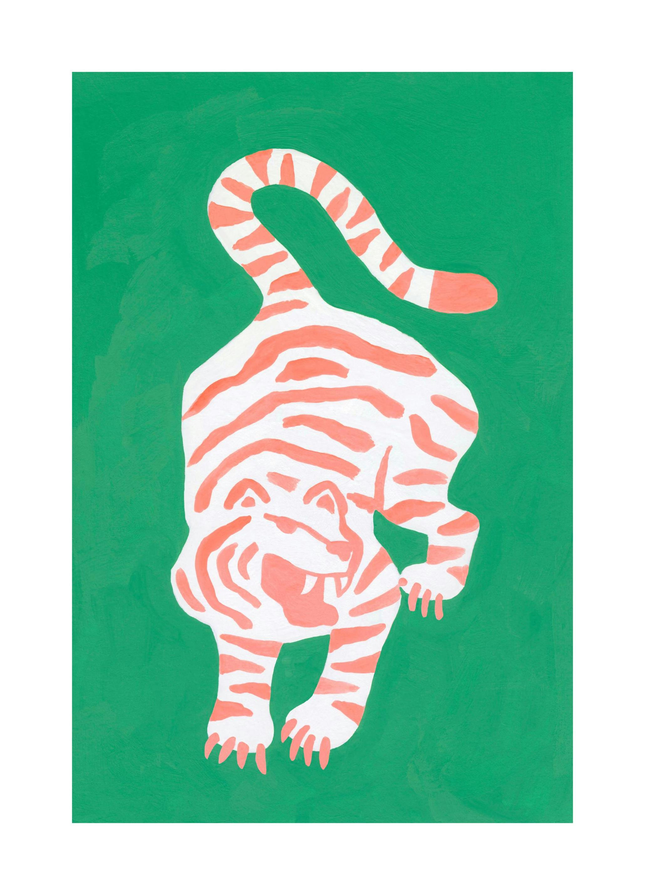 Prints - Fierce Tiger Print (30x40 cm) - Paintings