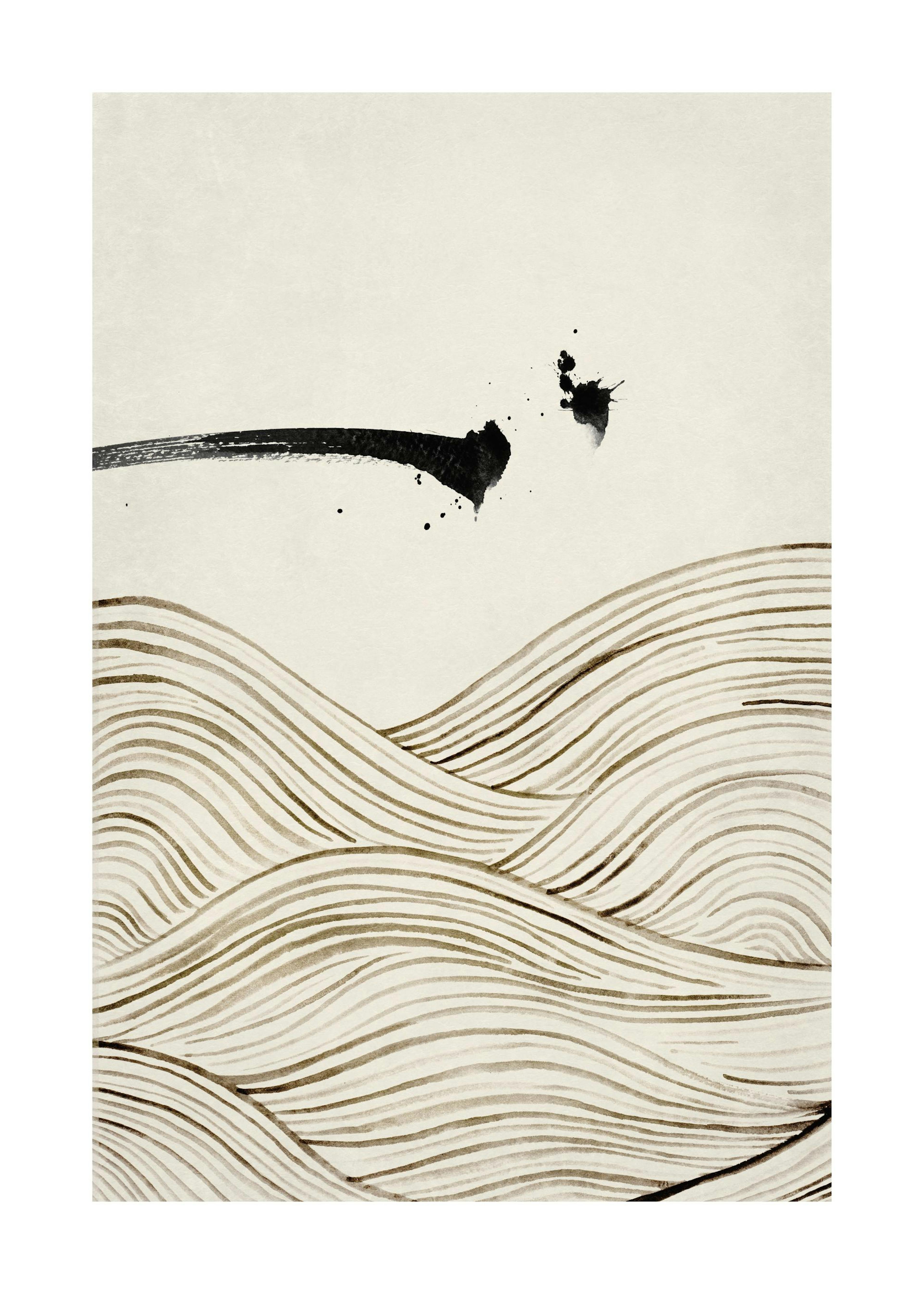 Ink Waves No1 Plakat 0