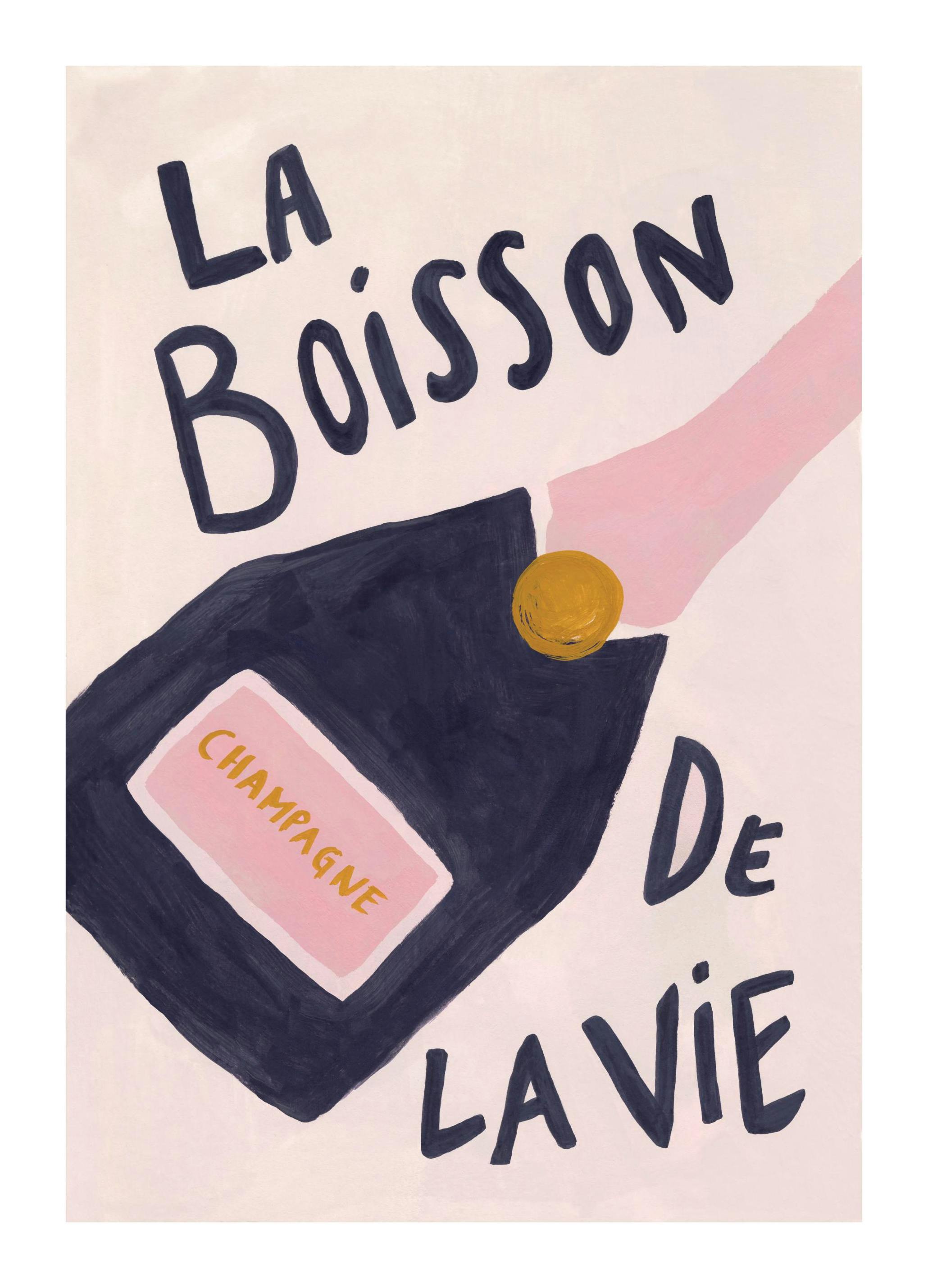 Prints - La Boisson de la Vie Print (30x40 cm) - Wine and cocktails posters