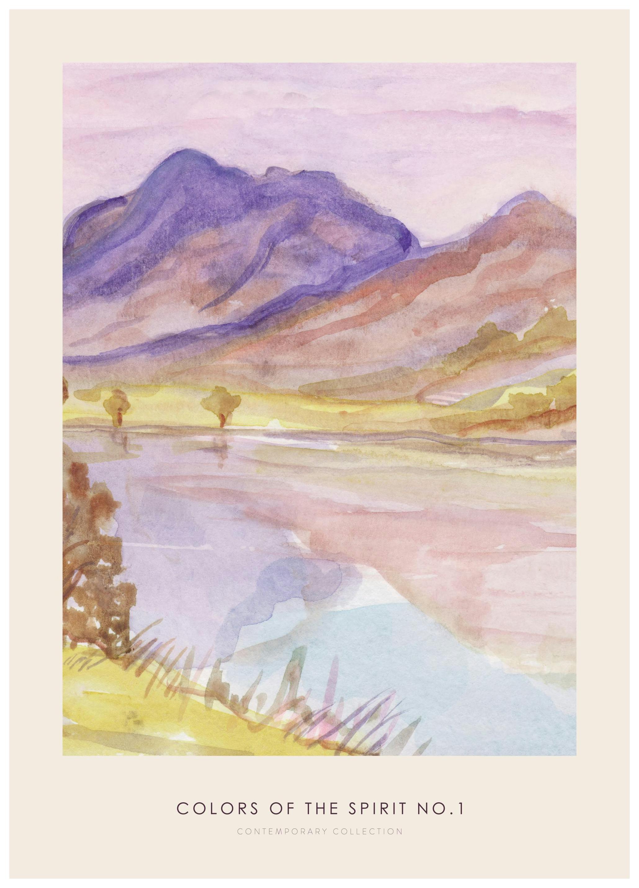 Colors of the Spirit No1 Poster (50x70 cm)- Quadros de aguarelas