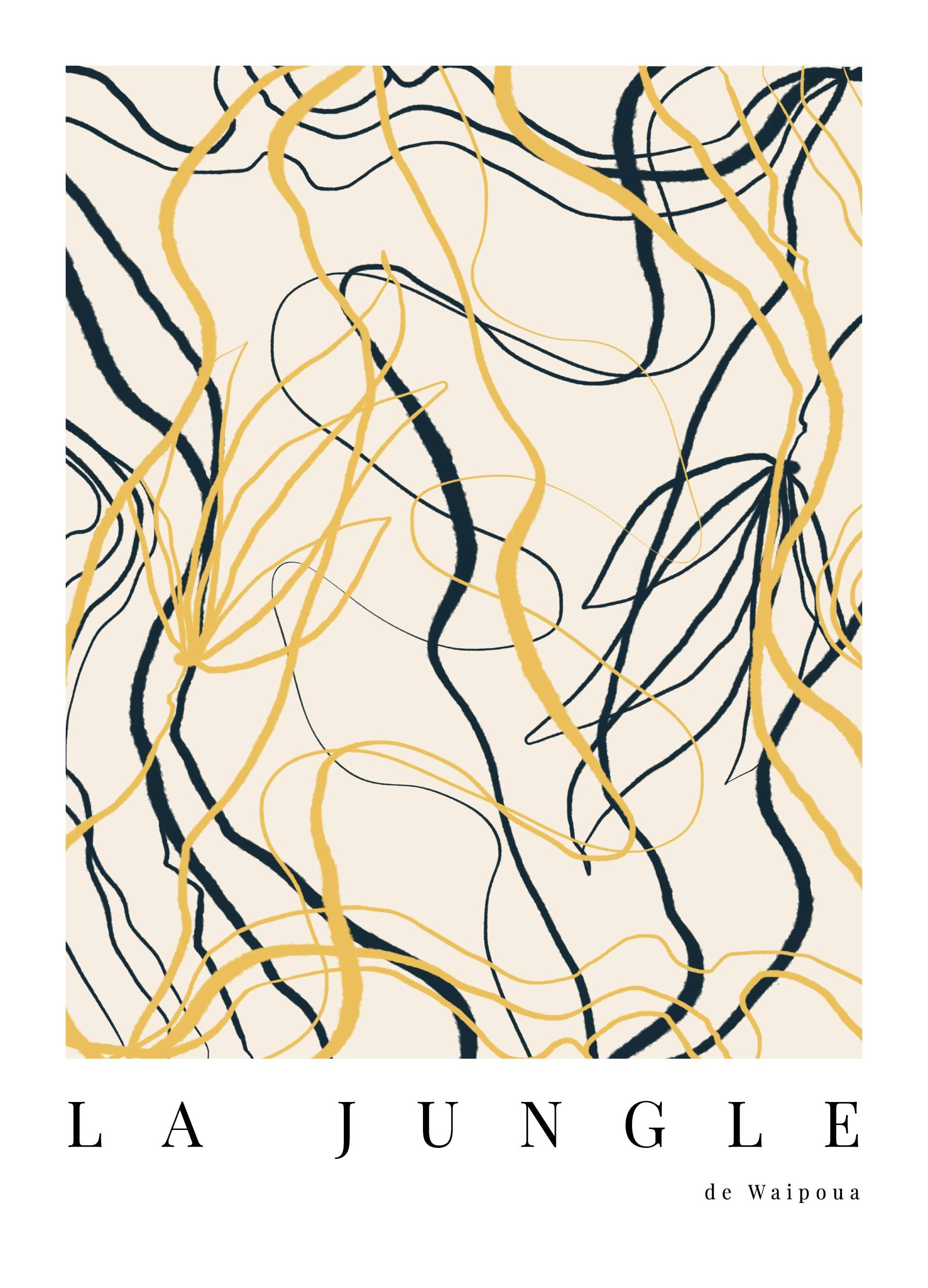Jungle Abstract No2 Poster (30x40 cm) - Abstracte posters
