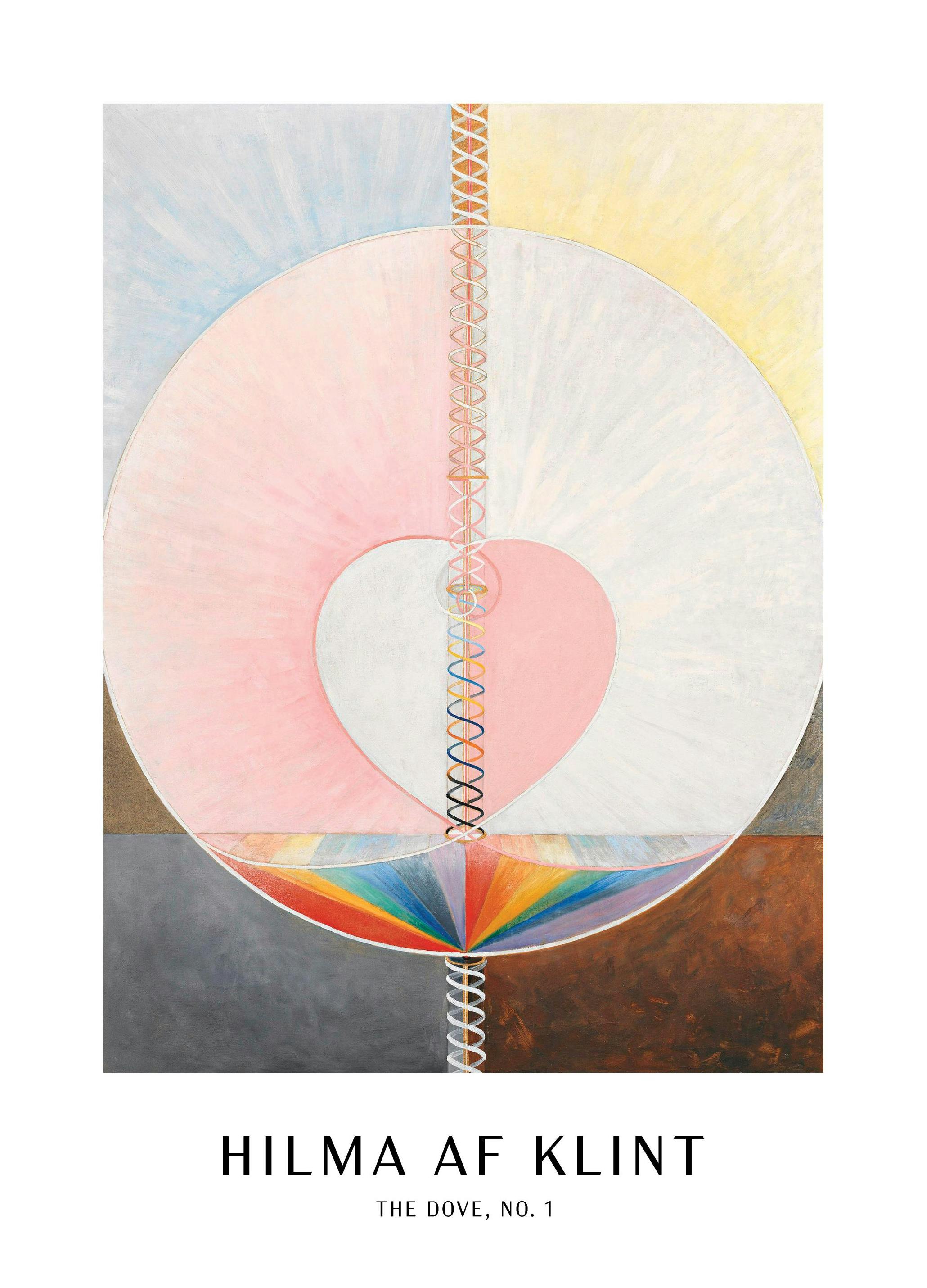 Poster - The dove, No.1 by Hilma Af Klint (21x30 cm)