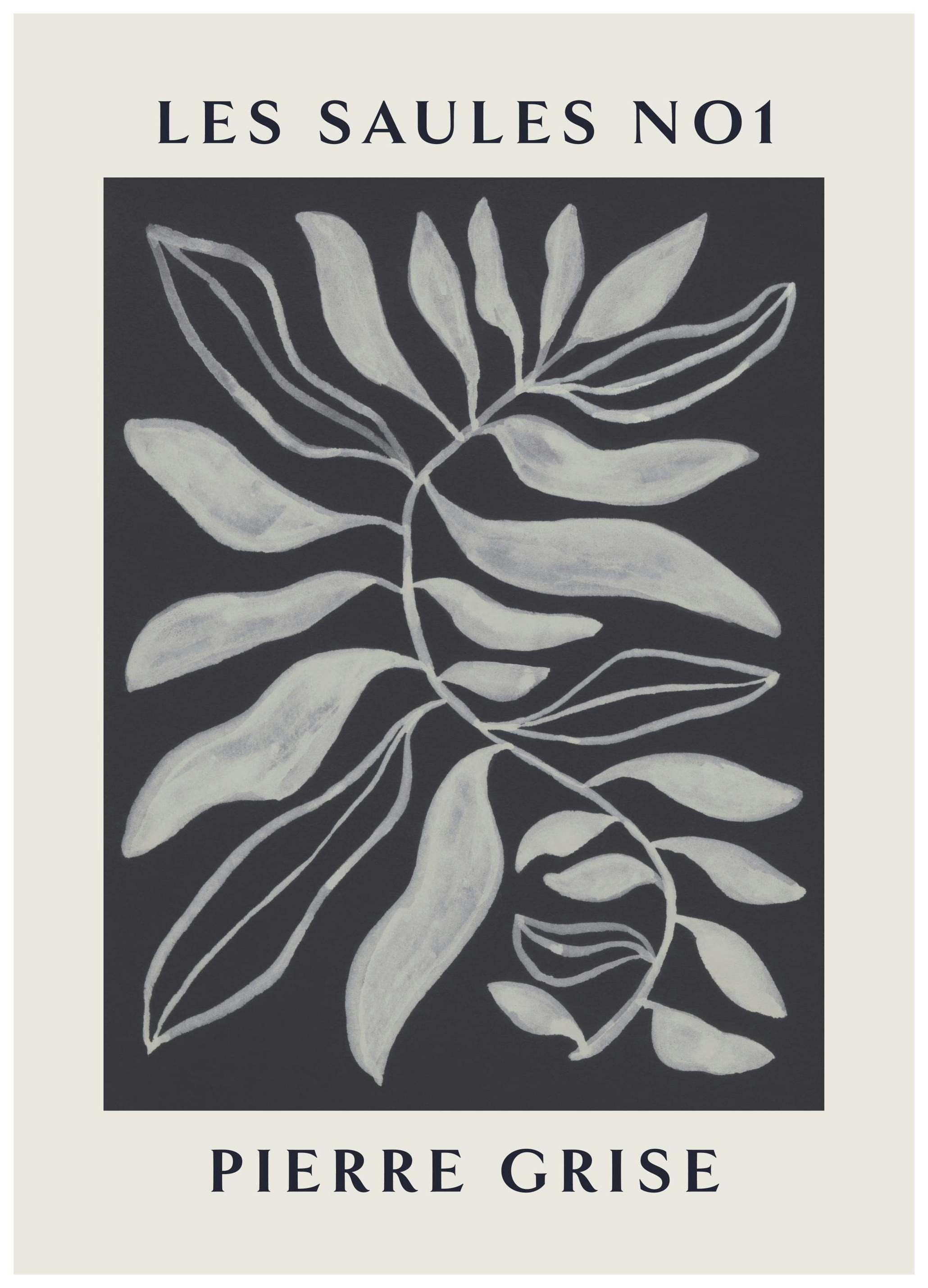 Les Saules No1 Poster (21x30 cm)- Posters de plantas verdes
