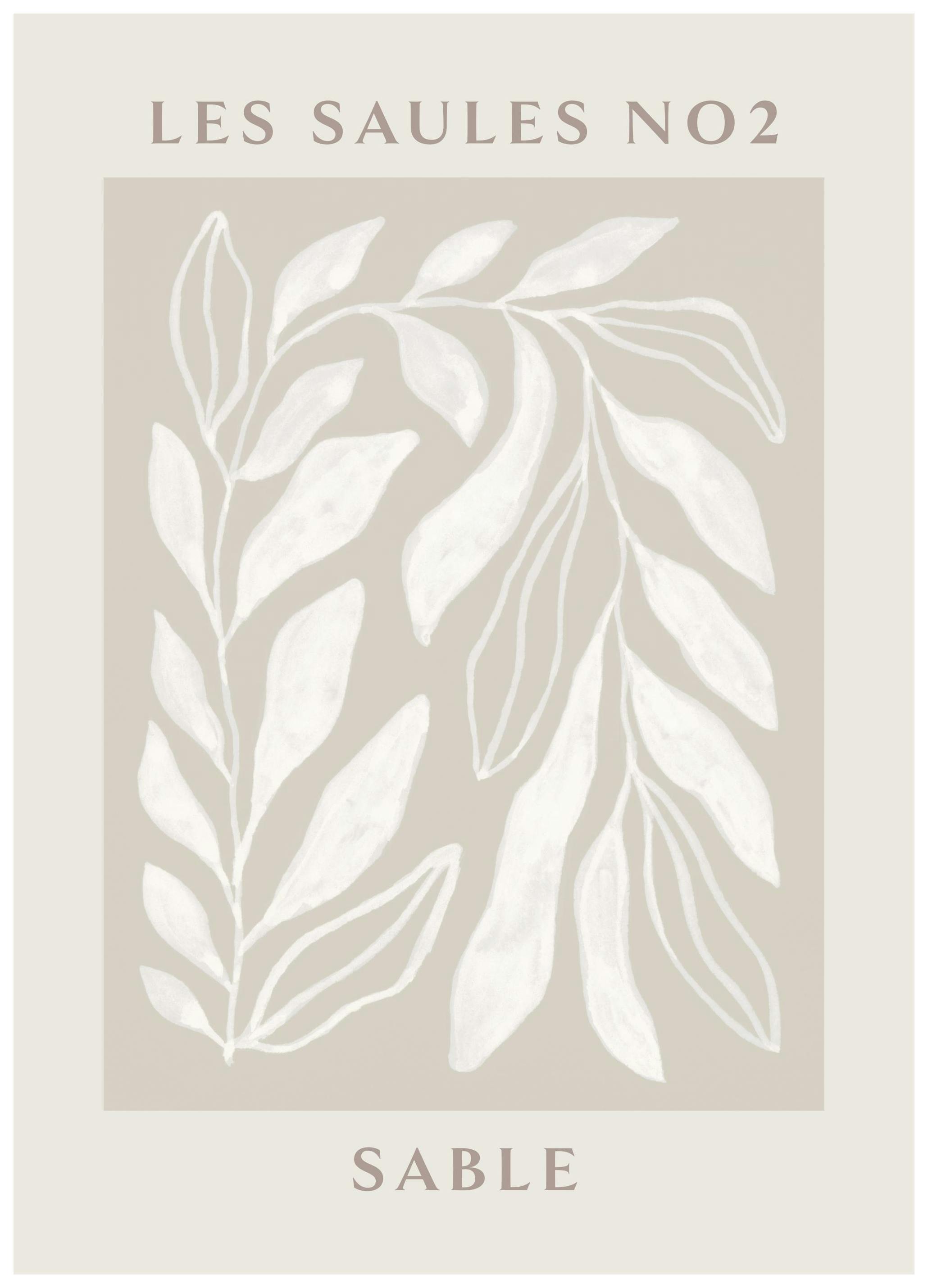 Les Saules No2 Poster (30x40 cm)- Posters de plantas verdes
