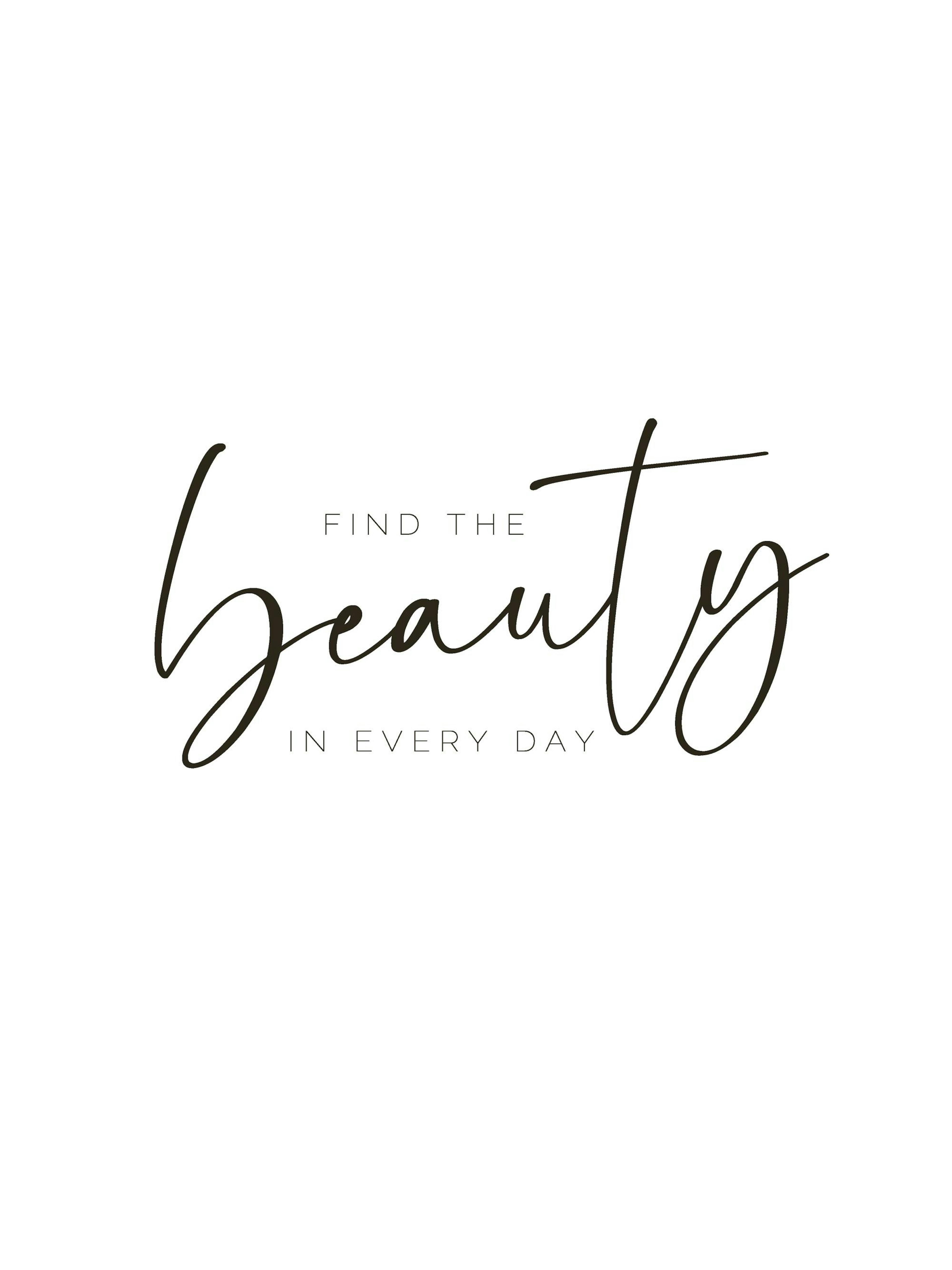 Find the Beauty Plakat 0