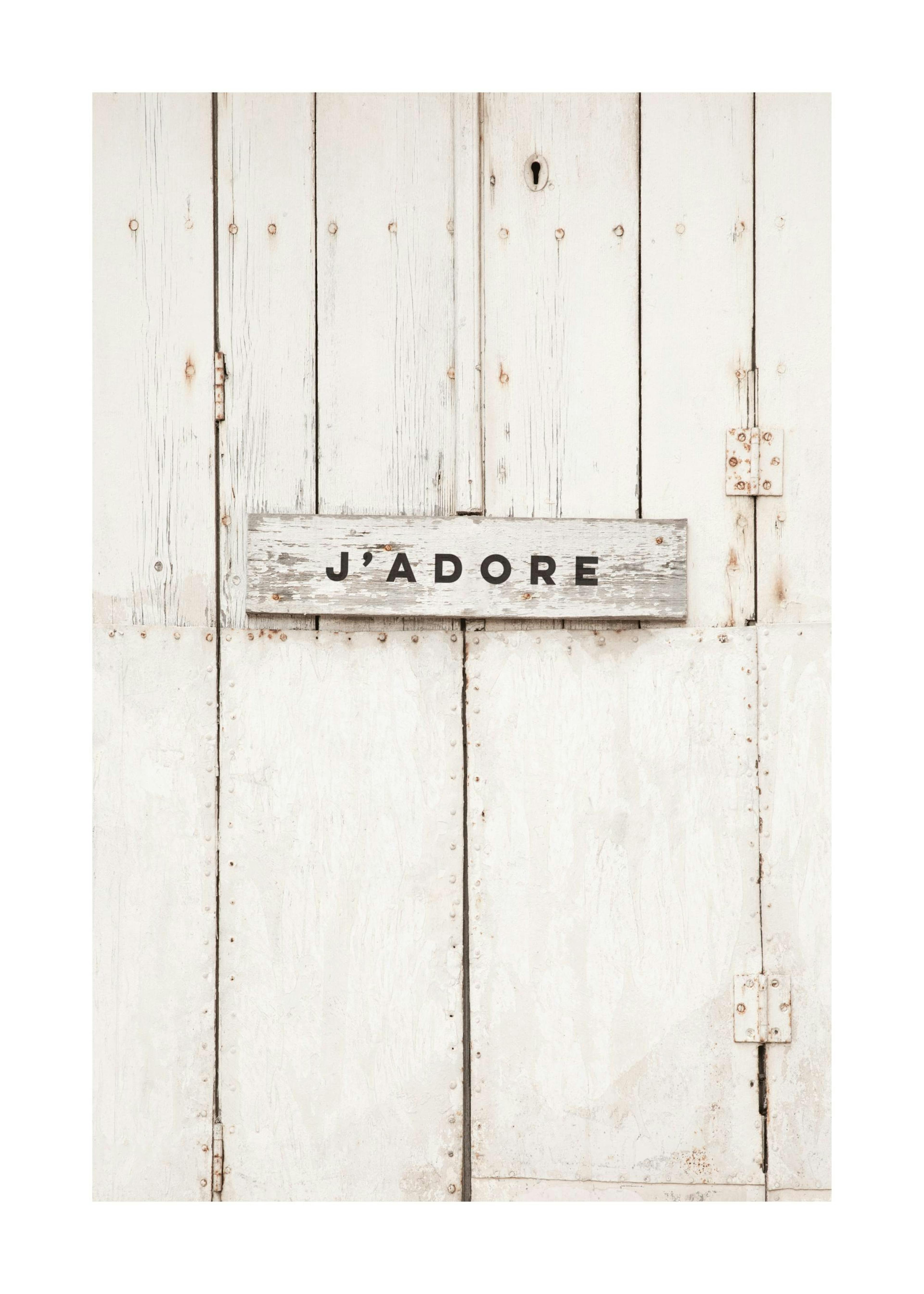 J'adore Sign Plakat 0