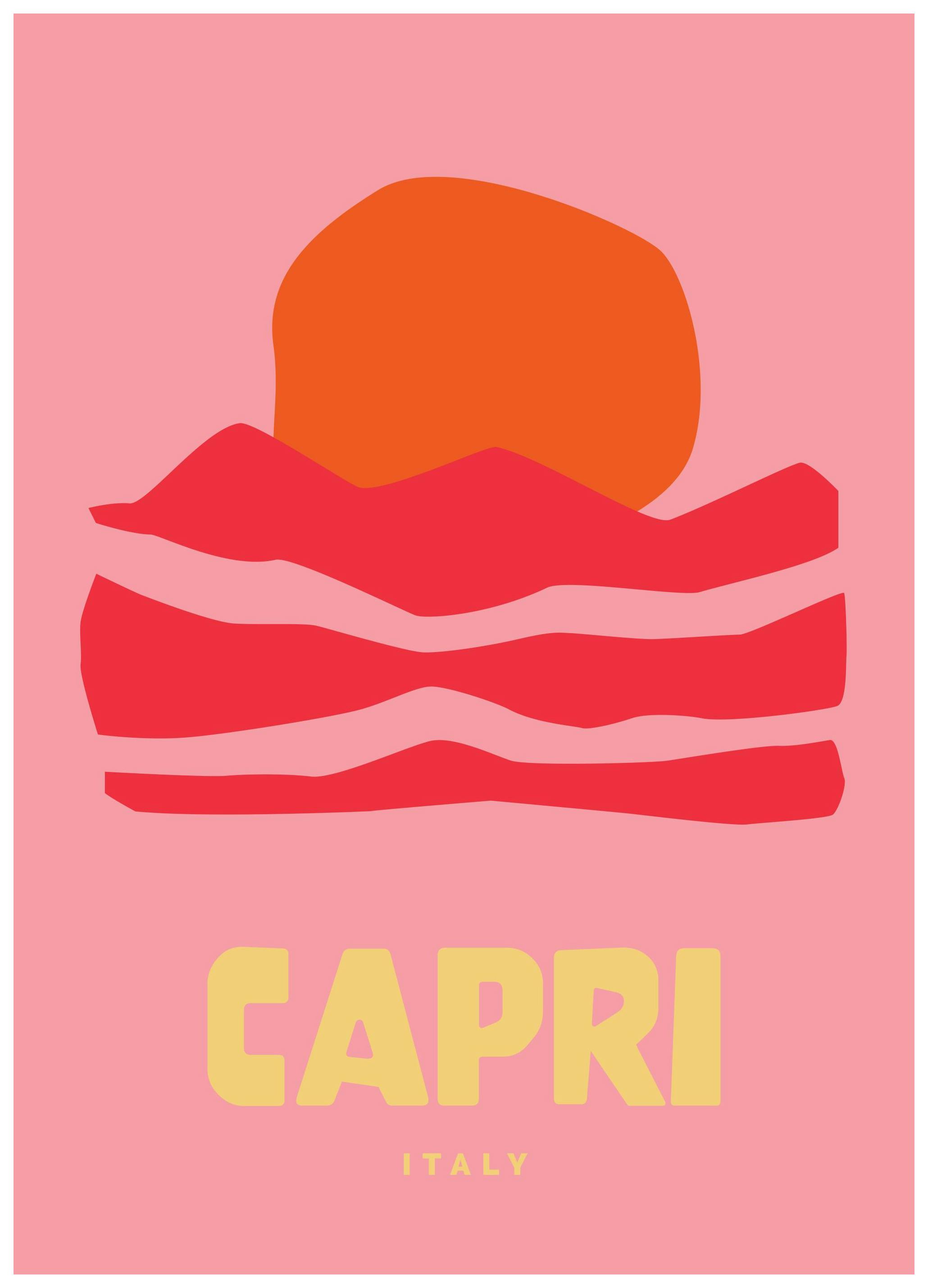 Graphic Capri Poster (70x100 cm)