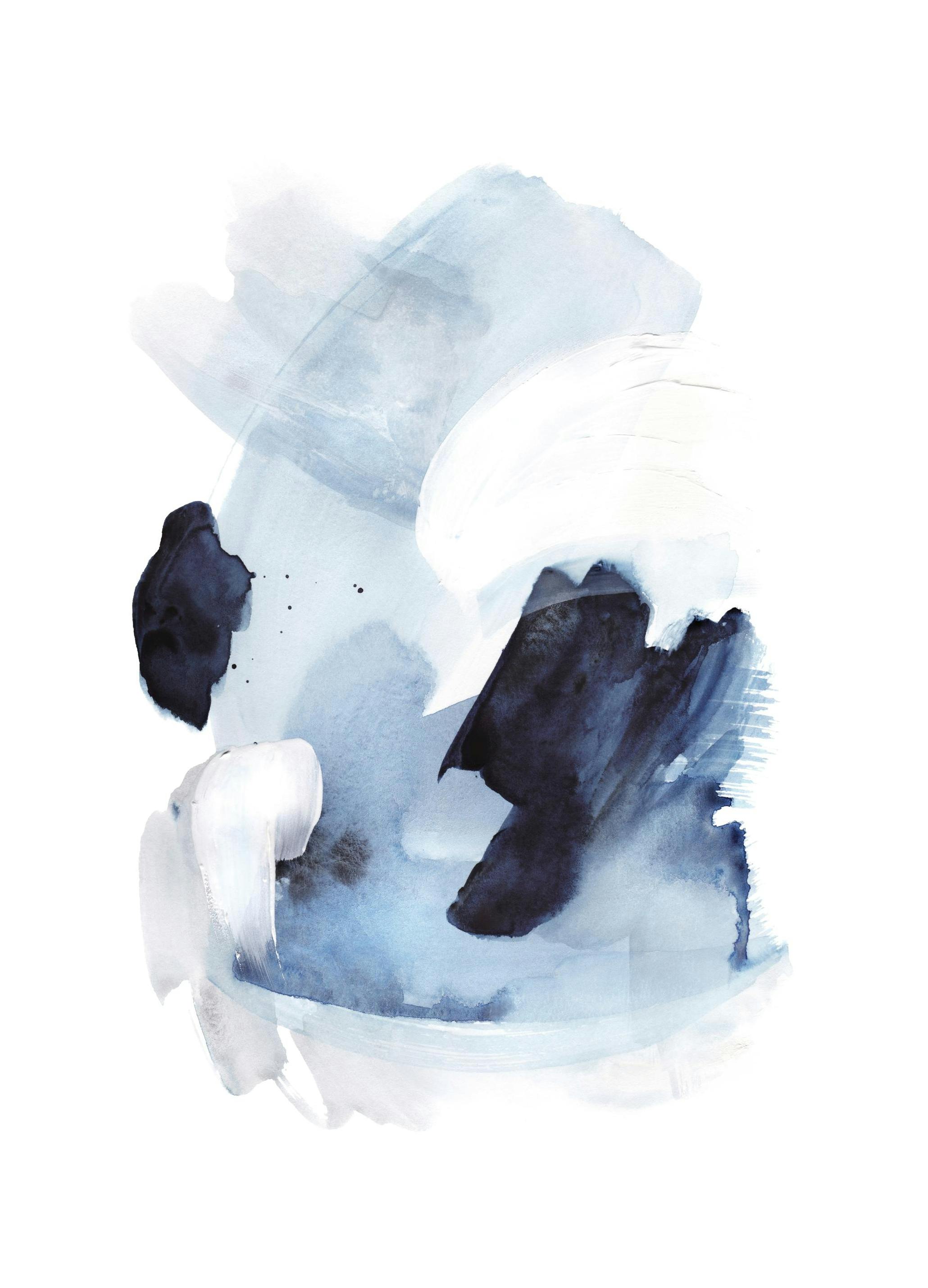 Prints - Watercolor Blues No1 Print (50x70 cm) - Watercolour paintings