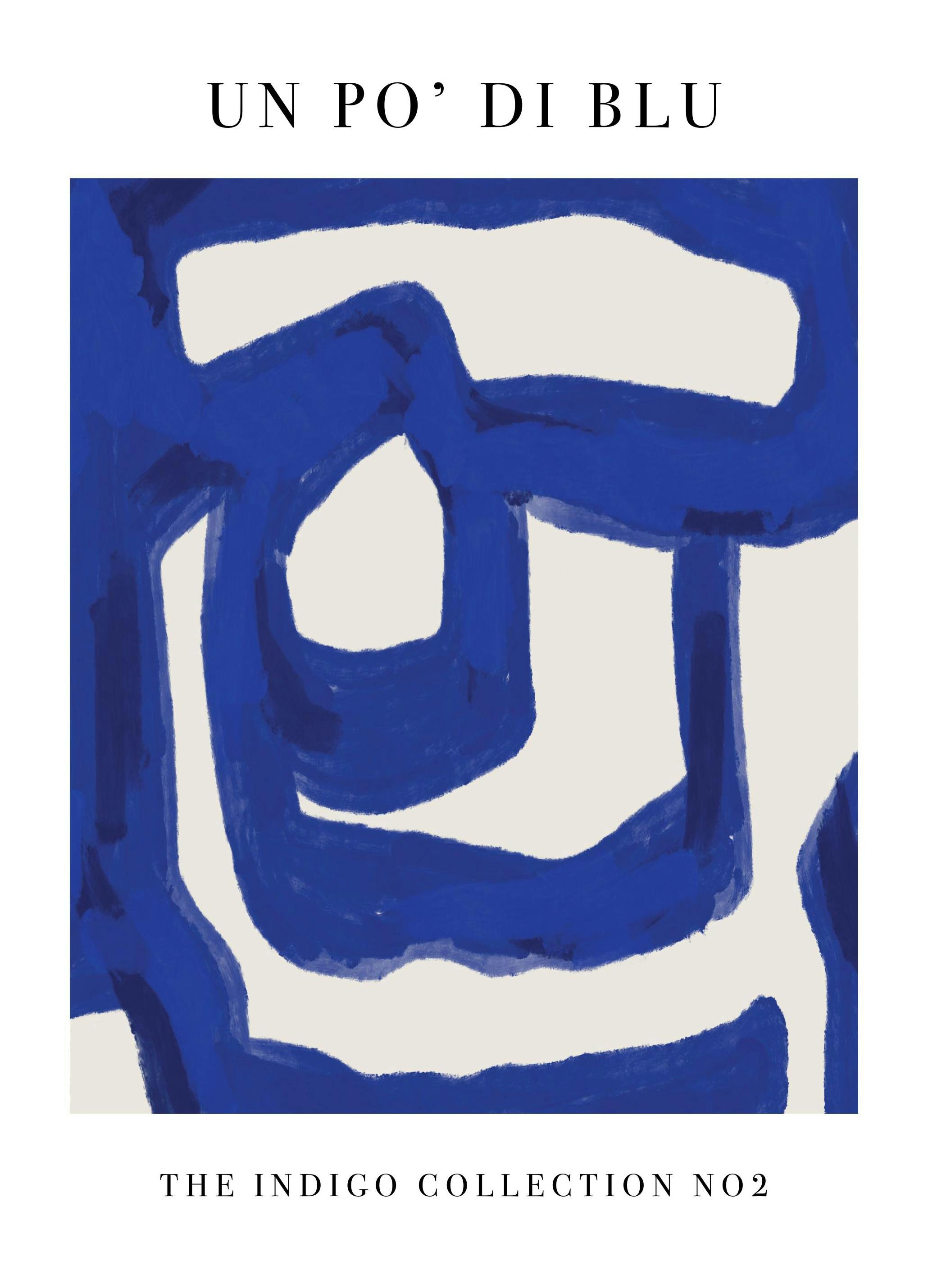 Prints - Un Po' Di Blu No2 Print (50x70 cm) - Abstract art prints