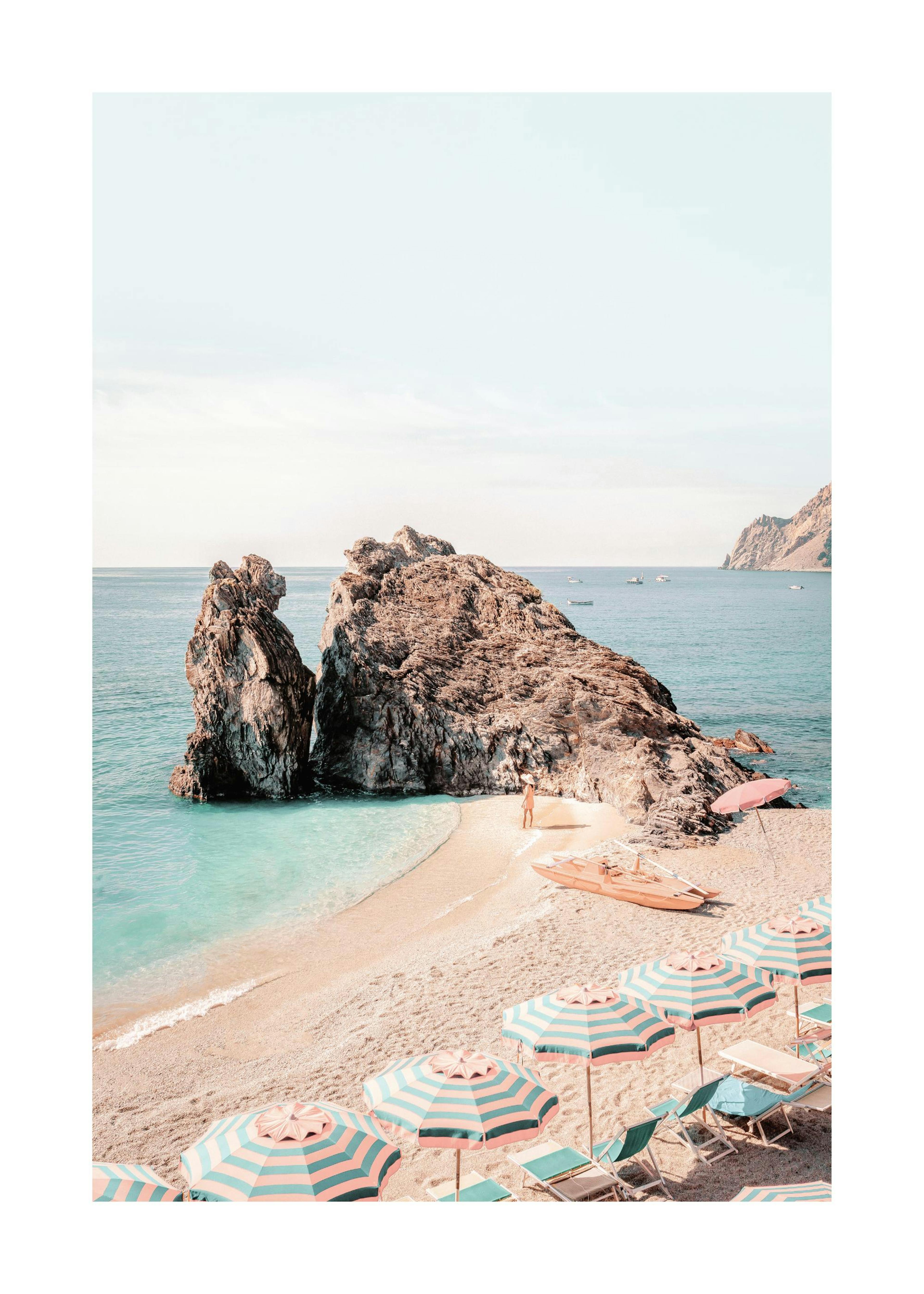 Umbrellas on Beach Plakat 0