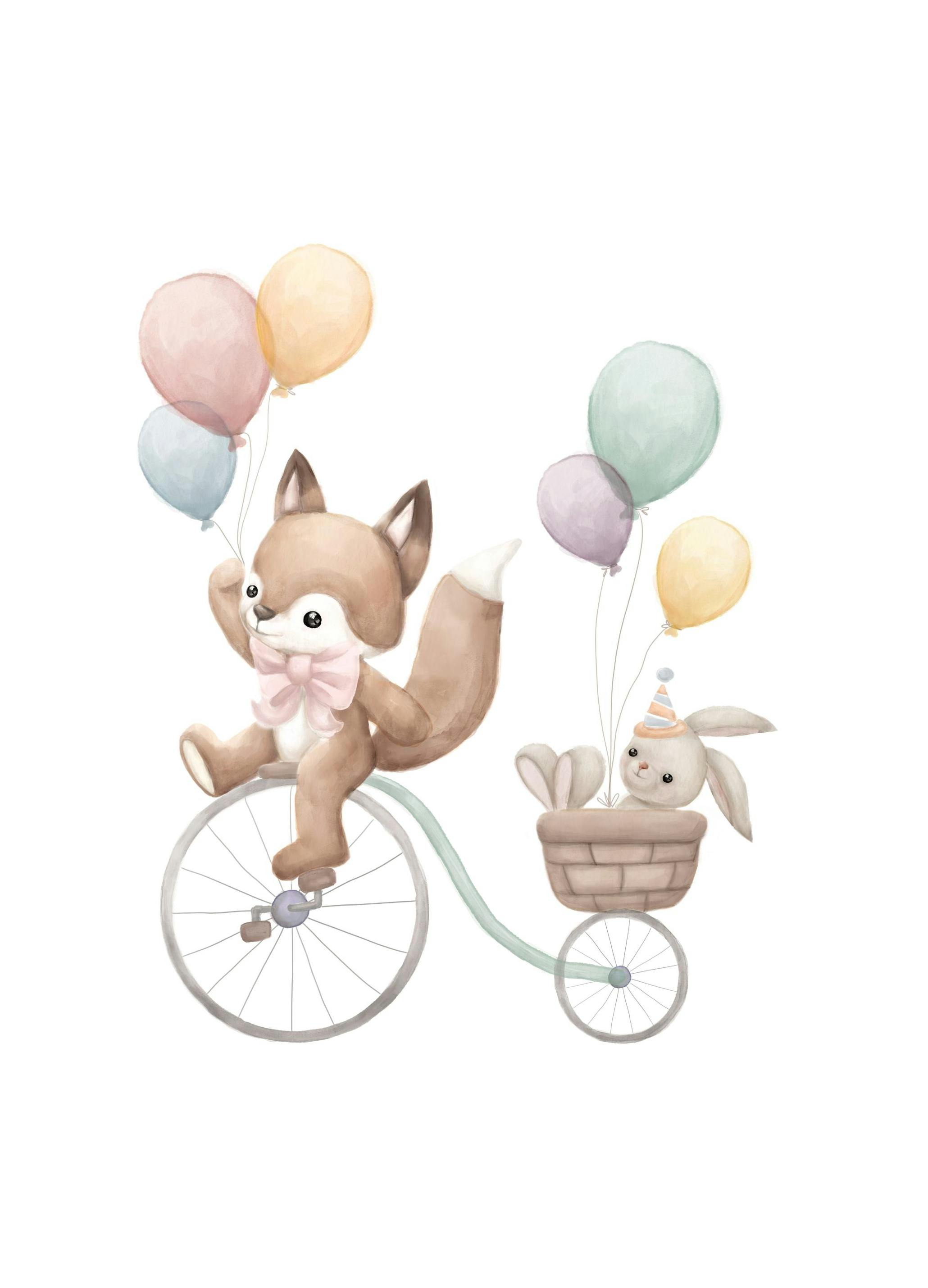 Biking Buddies Print (21x30 cm)