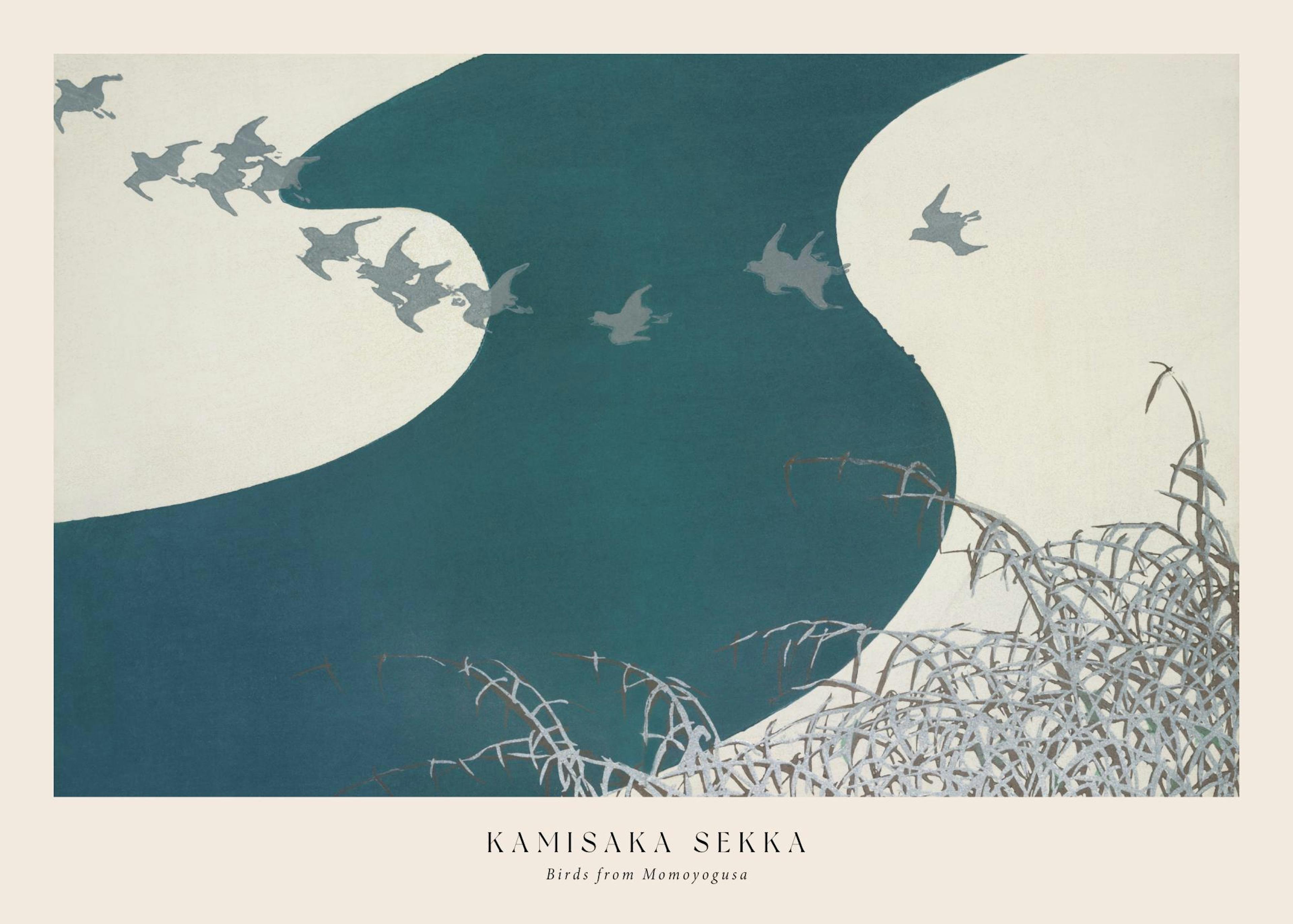 Kamisaka Sekka - Birds from Momoyogusa Plakat 0