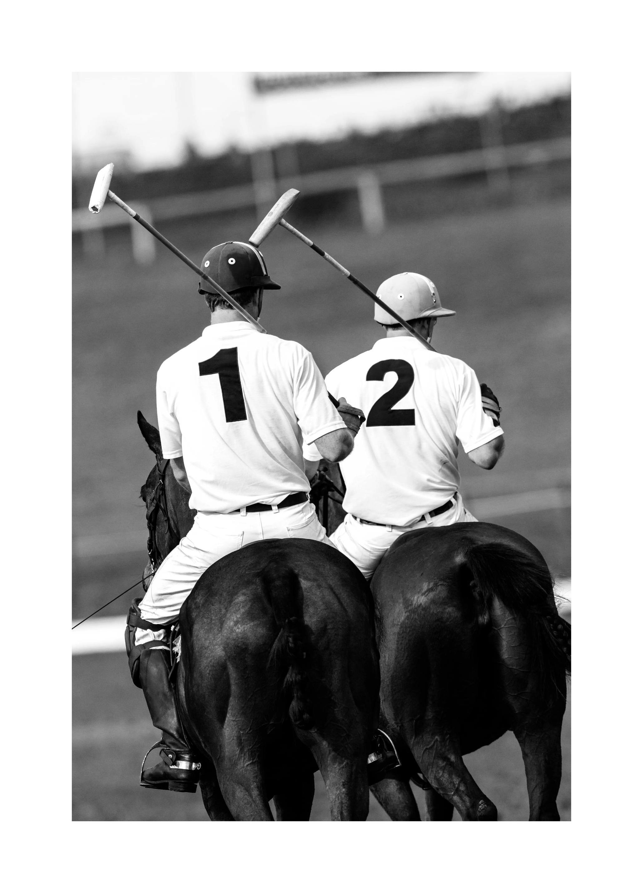 Polo Players Poster (50x70 cm) - Zwart wit foto's