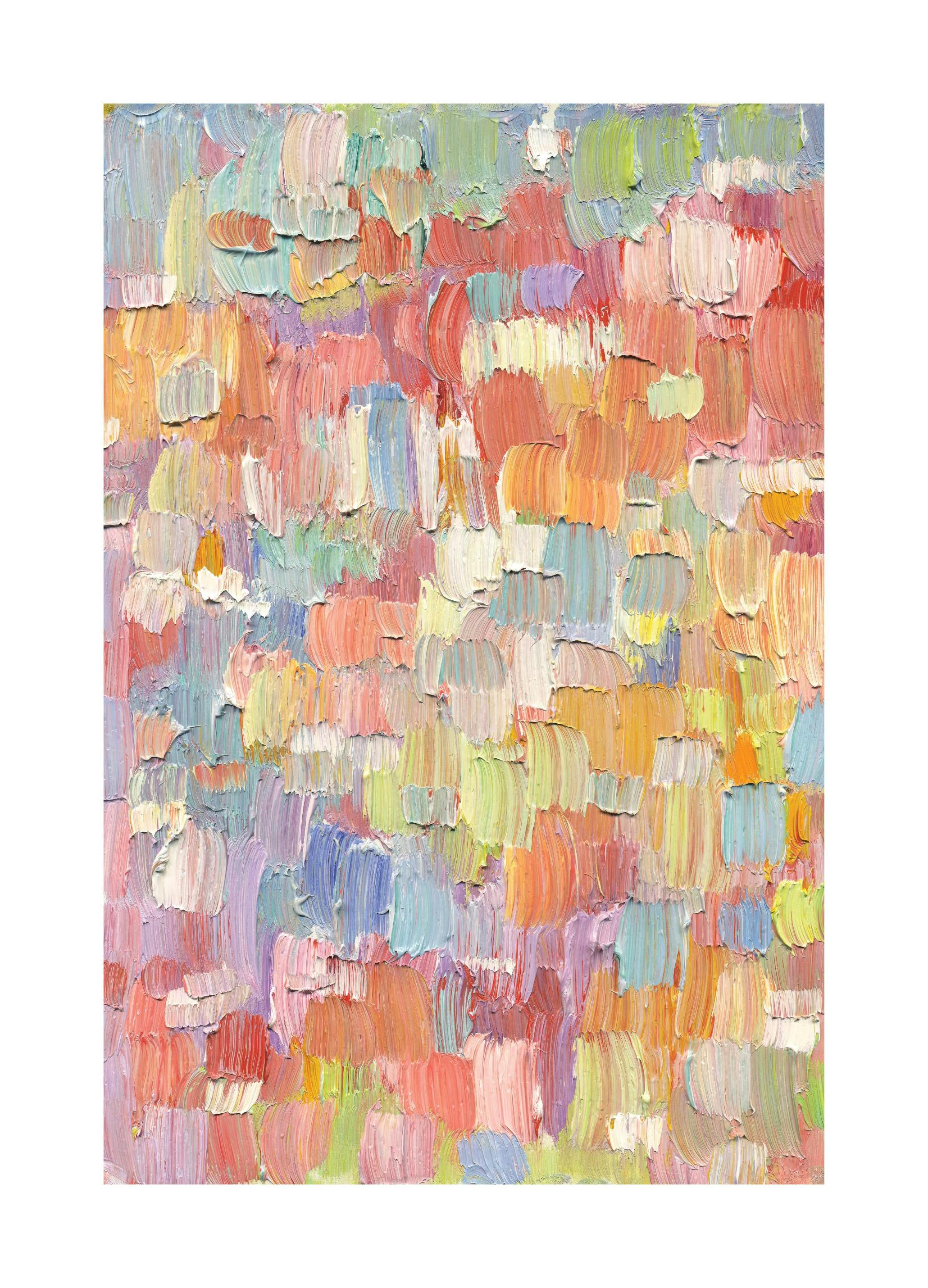 Colorful Strokes Poster (70x100 cm) - Schilderijen