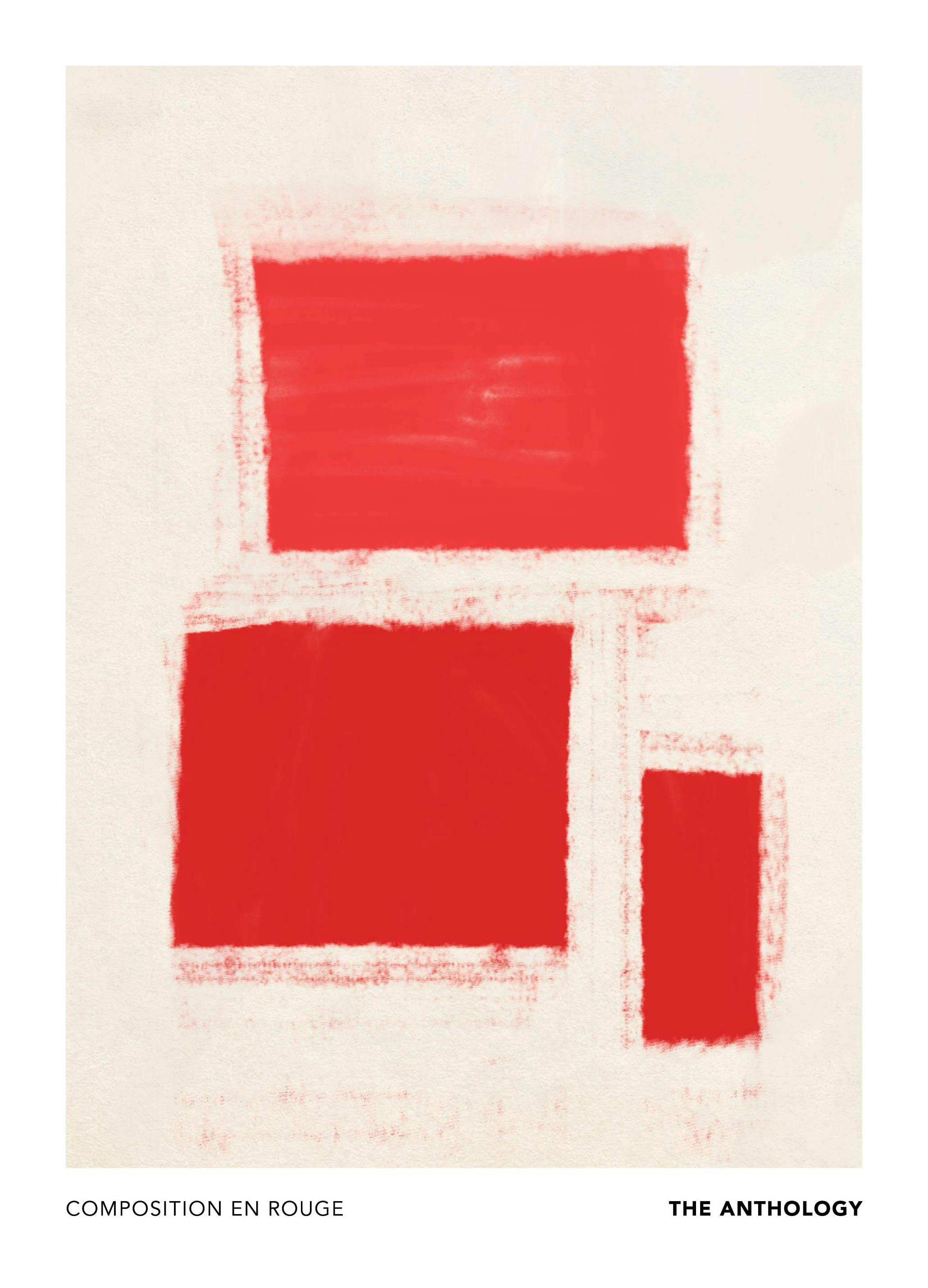 Prints - En Rouge No2 Print (50x70 cm) - Abstract art prints