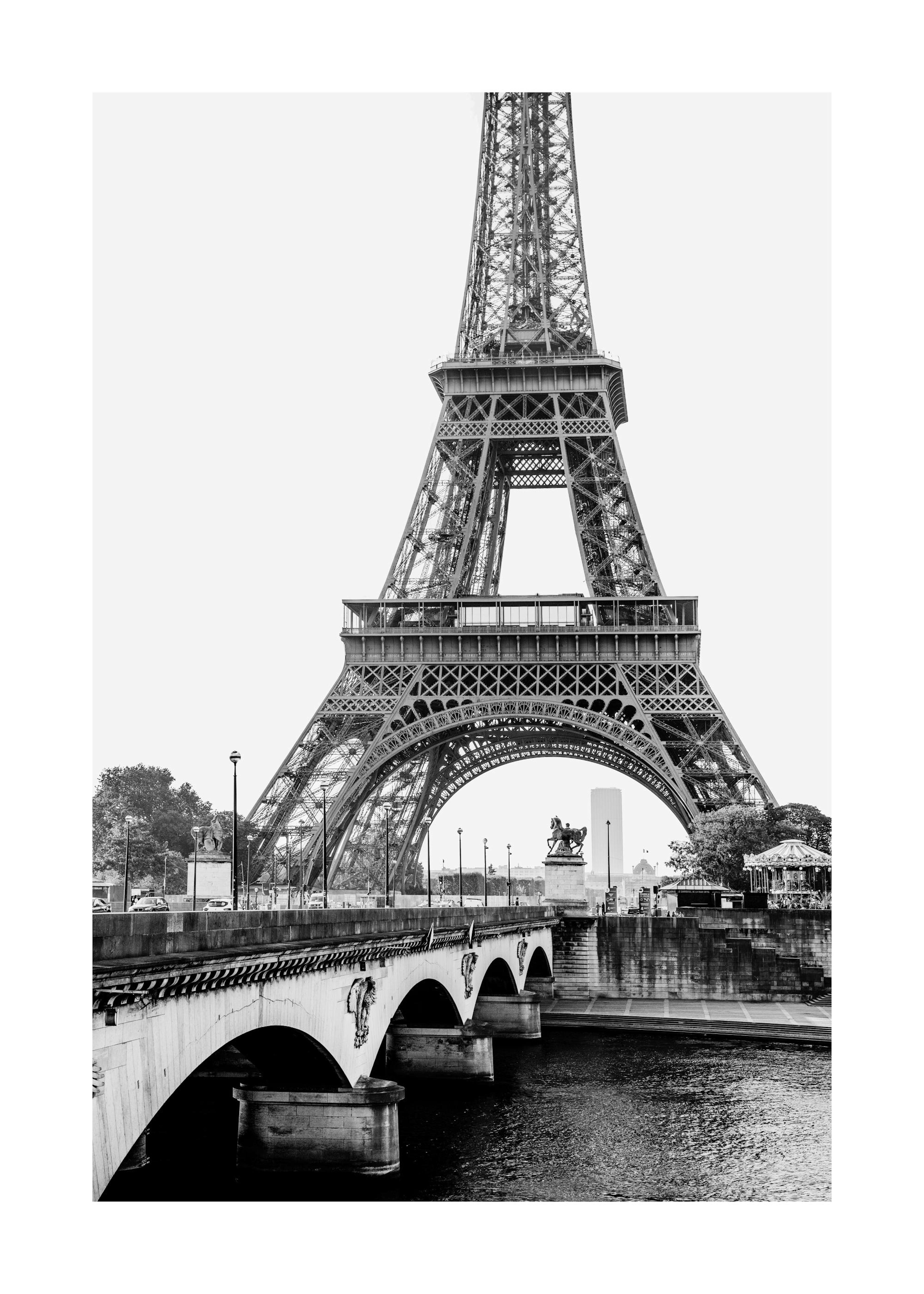 Eiffel Tower Jena Bridge Plakat 0