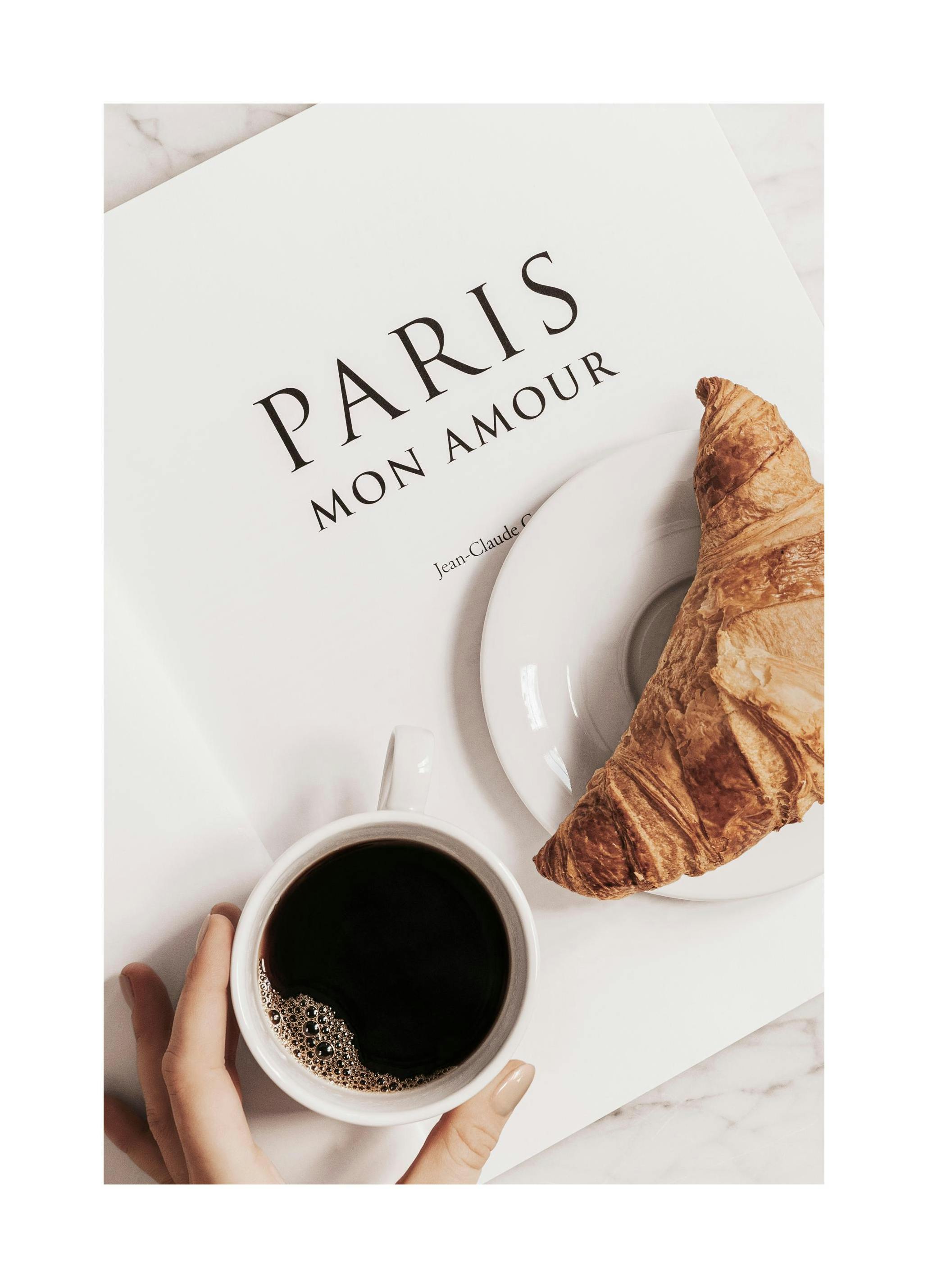 Prints - Breakfast in Paris Print (50x70 cm) - Tea and coffee posters