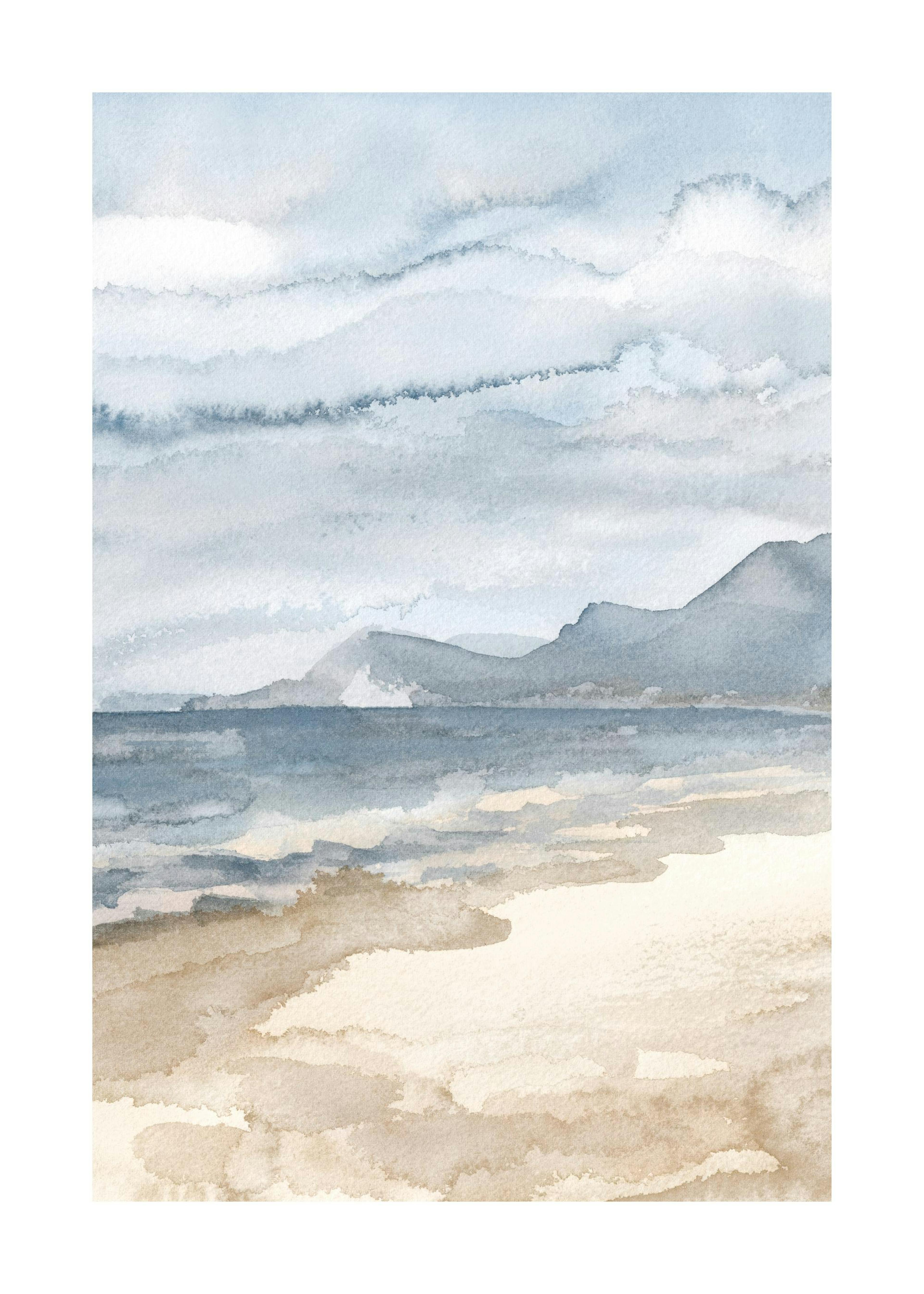 Watercolor Seaside Plakat 0