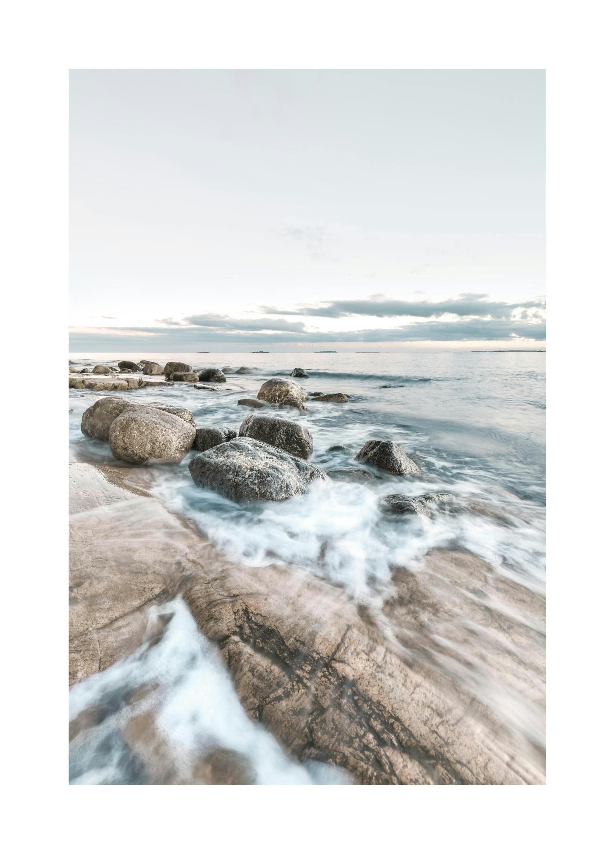 Prints - Evening Waves Print (30x40 cm) - Seas & oceans prints