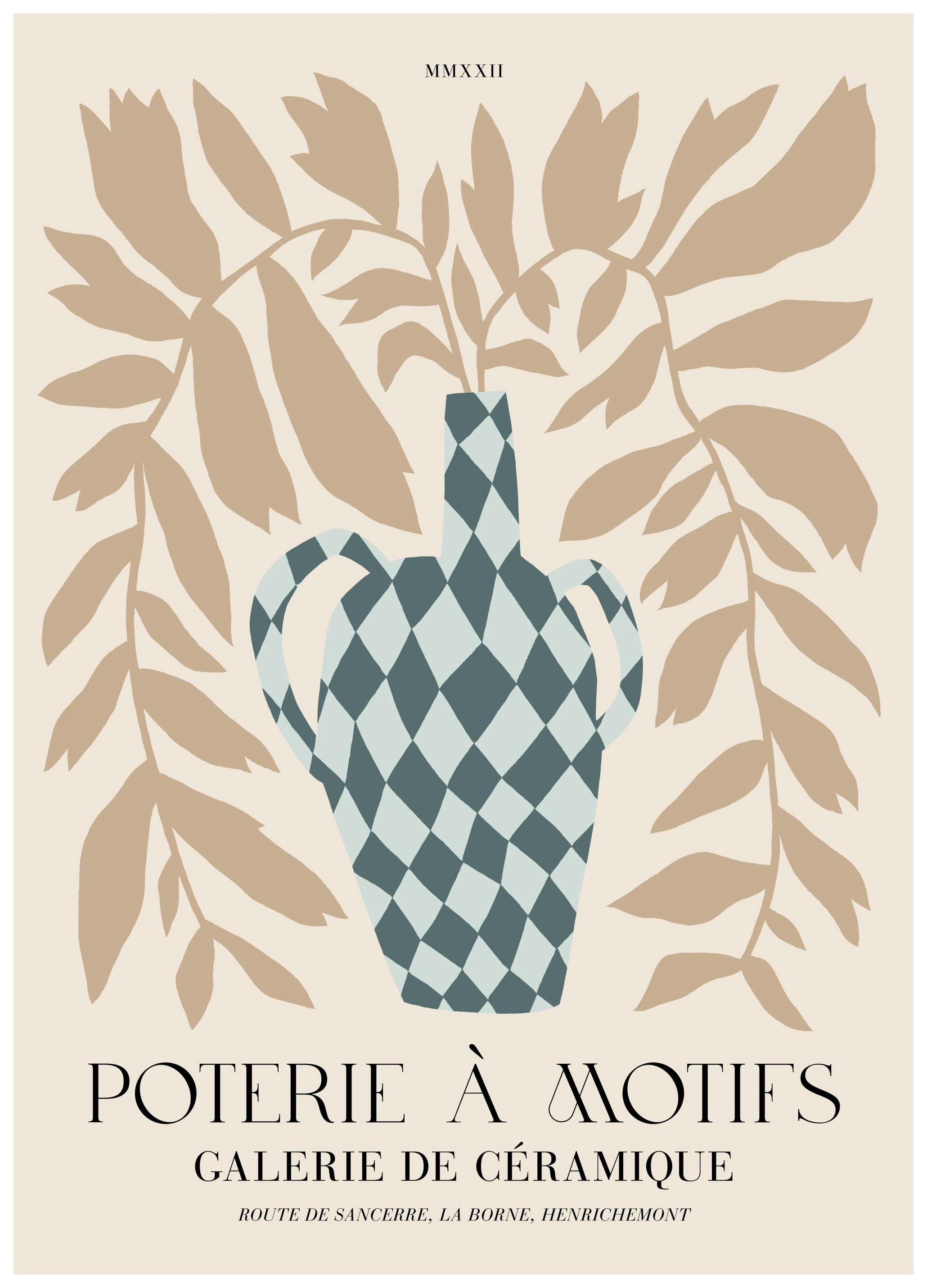Poterie Ã Motifs No1 Poster (21x30 cm) - Moderne kunst