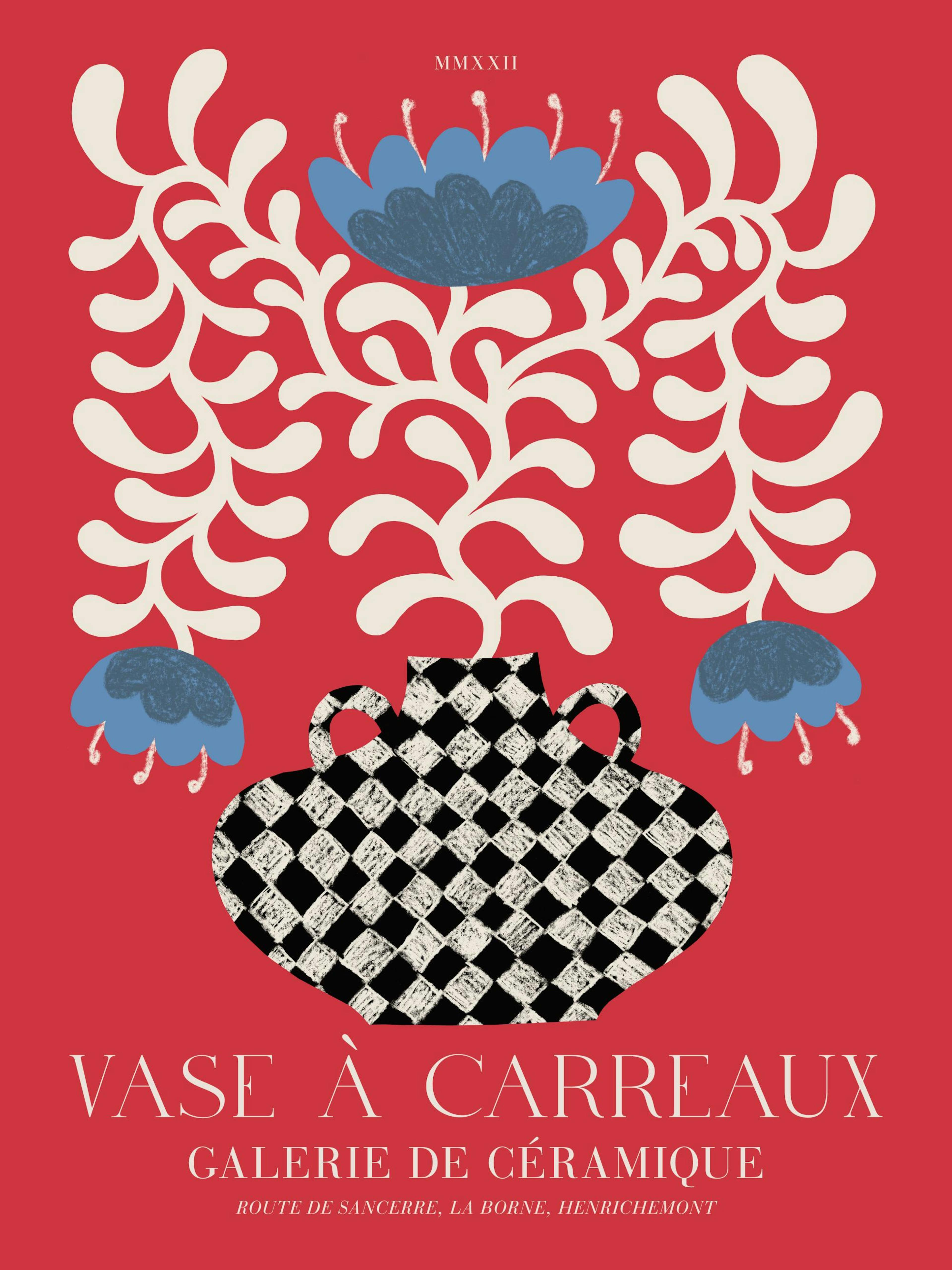Vase à Carreaux No1 Plakat 0