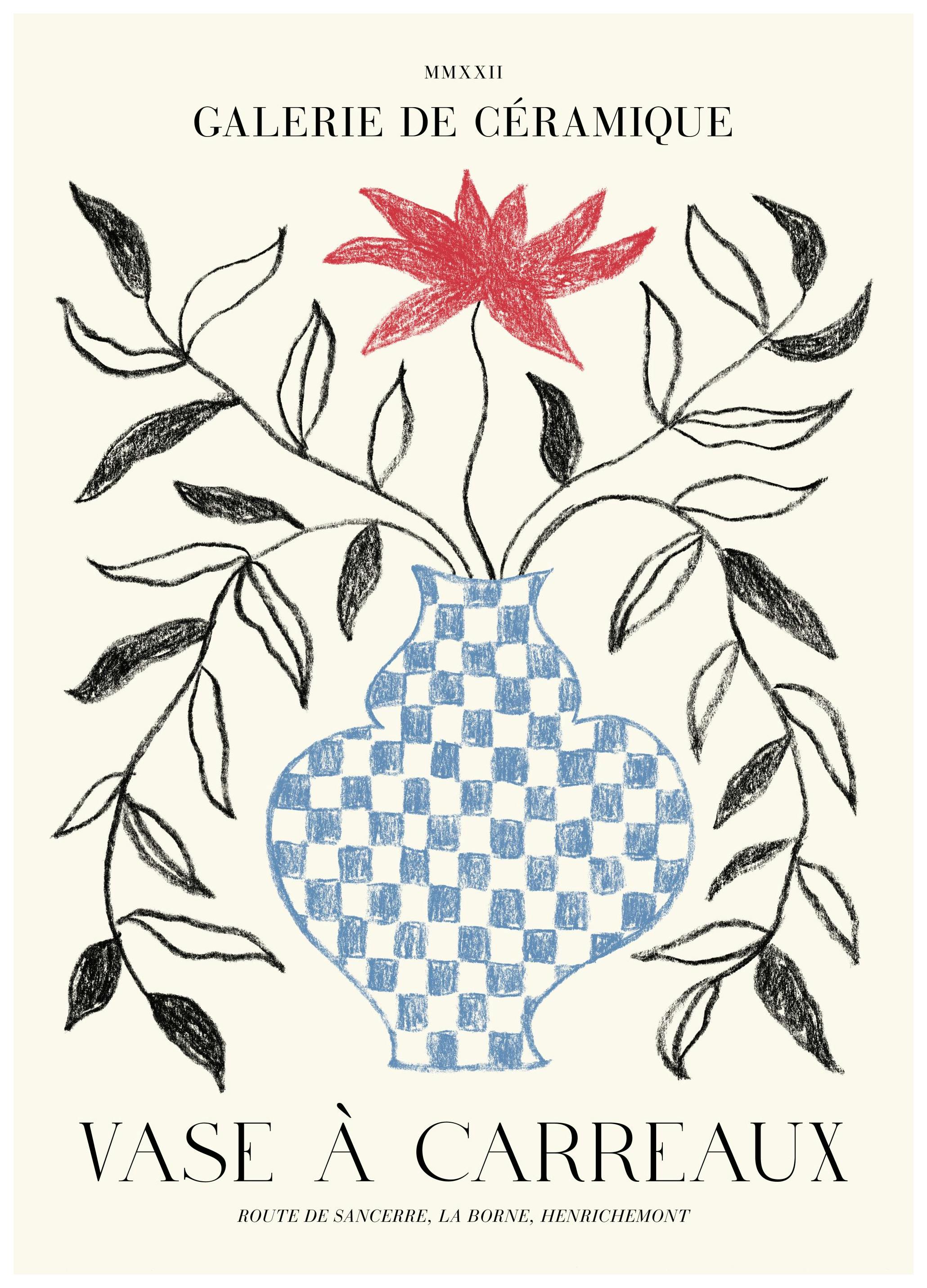 Prints - Vase à Carreaux No2 Print (50x70 cm) - Art prints