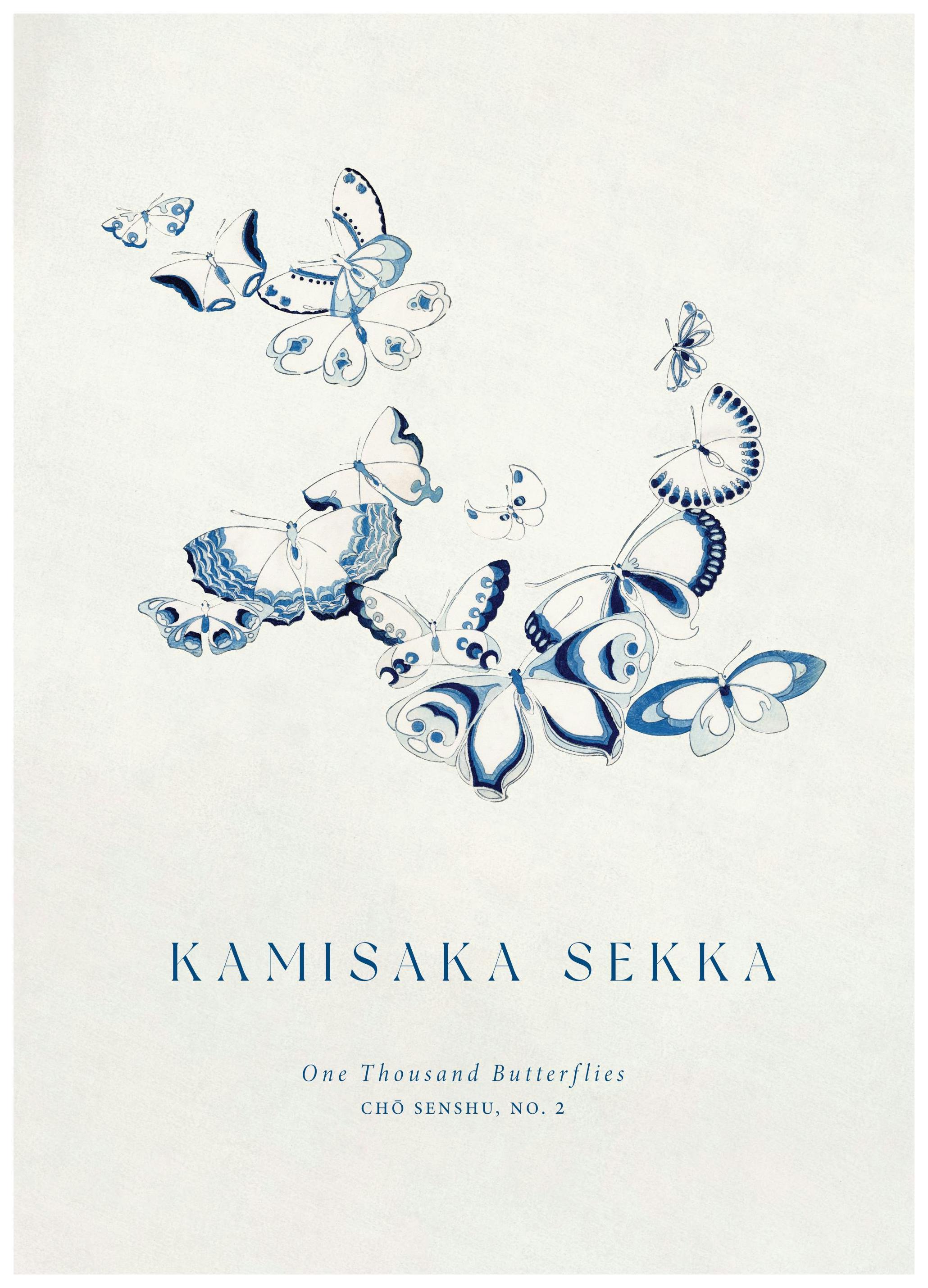 Kamisaka Sekka - One Thousand Butterflies, No. 2 Plakat (50x70 cm) - Plakater > Malerier fra kjente kunstnere