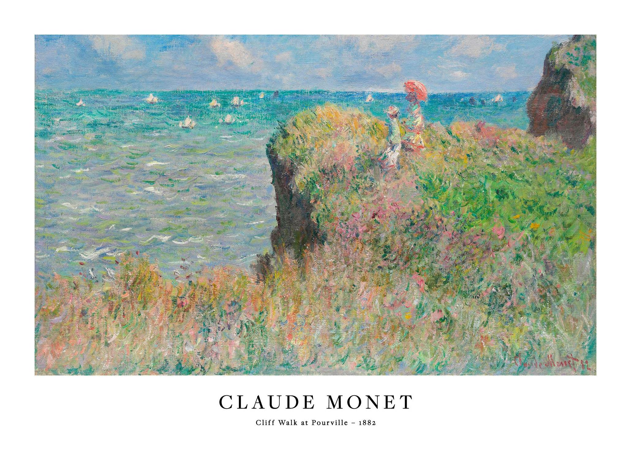 Monet - Cliff Walk at Pourville (50x70 cm)