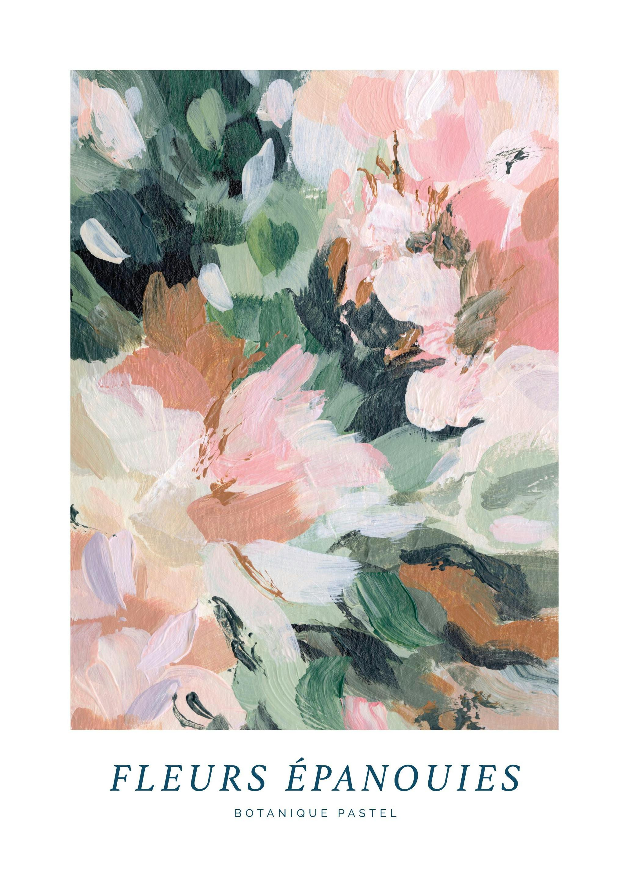 Fleurs Épanouies Affiche (70x100 cm)