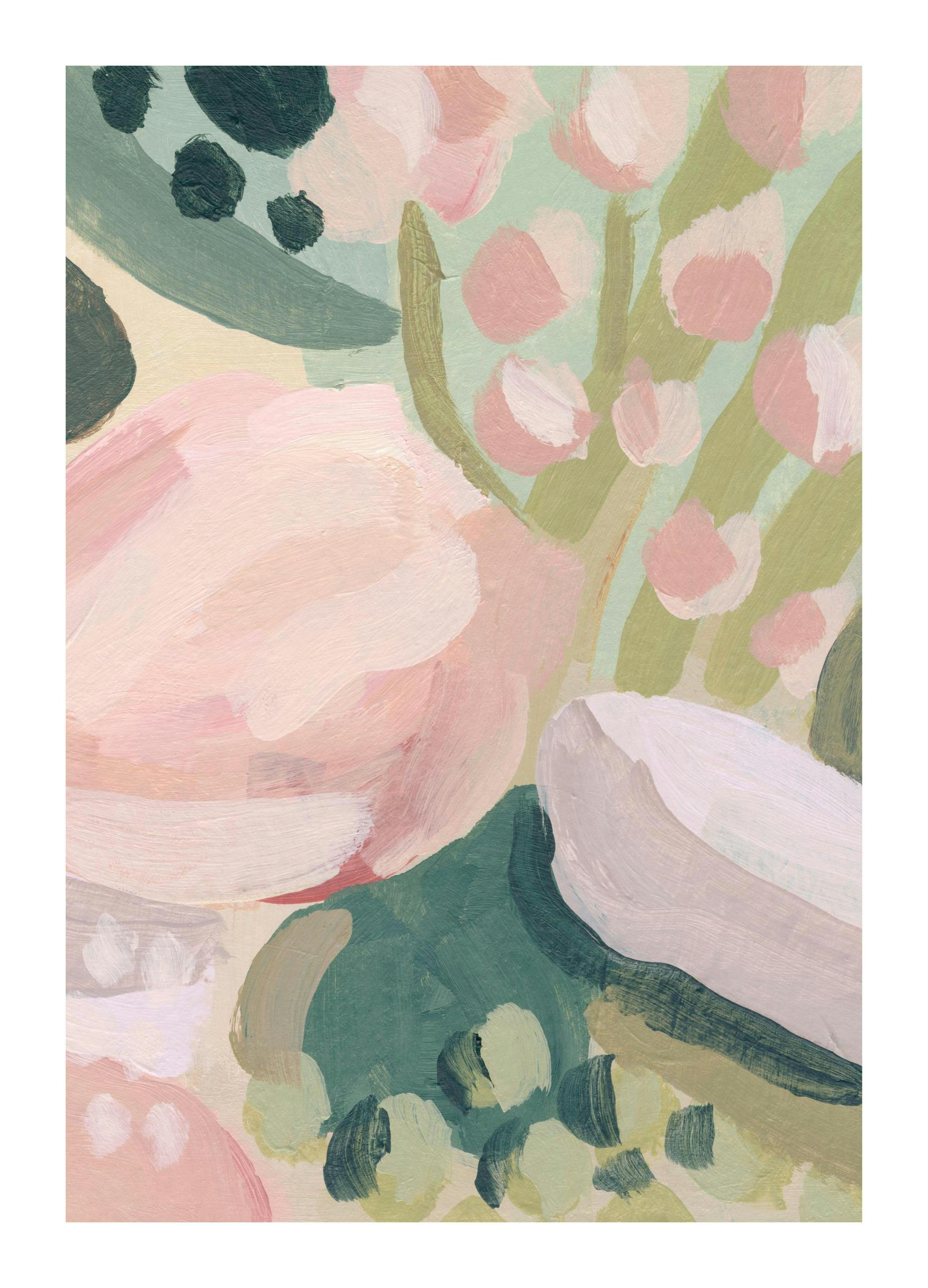 Acrylic Floral affiche (40x50 cm)