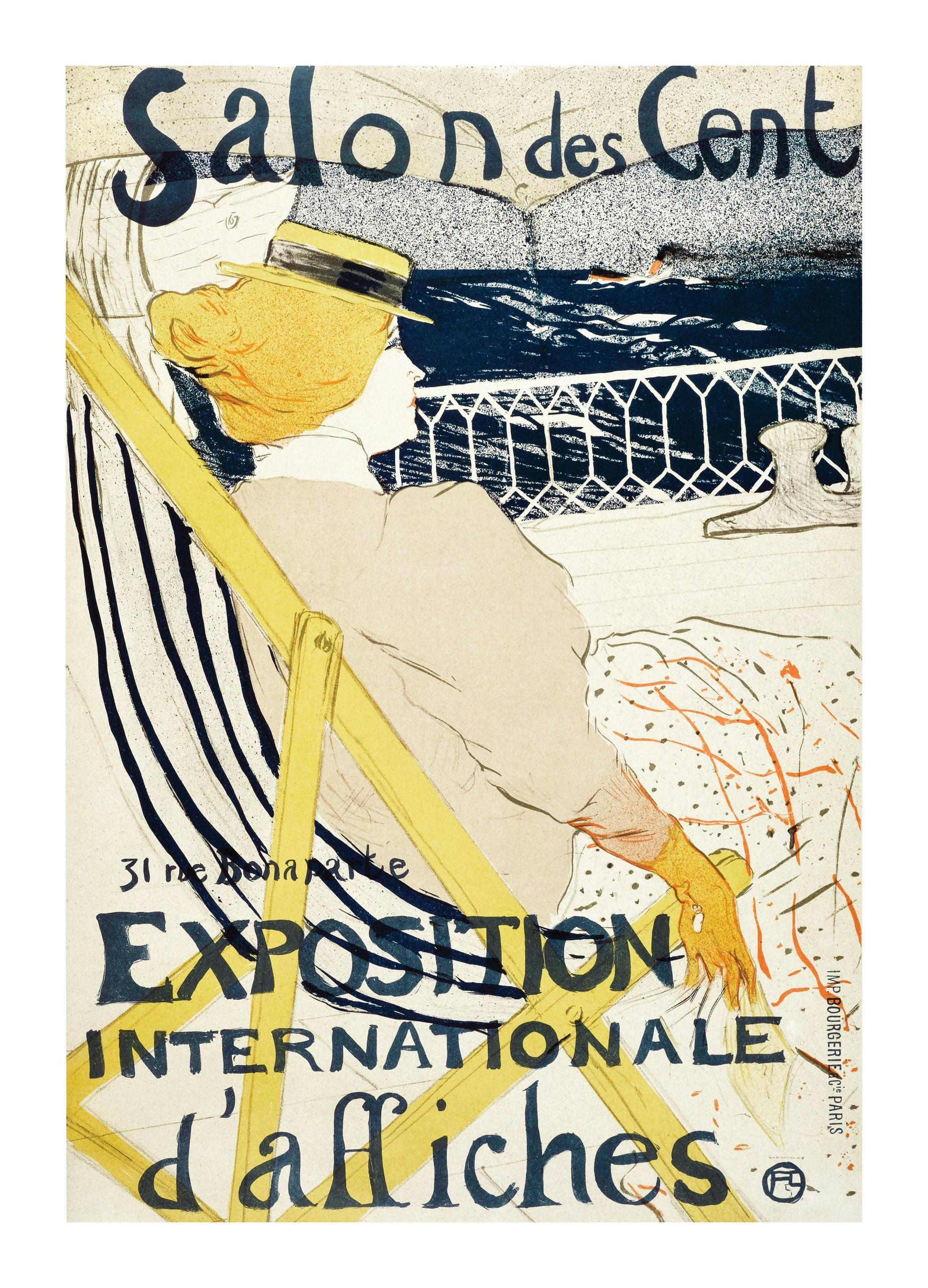 Toulouse-Lautrec - Salon des Cent Poster (50x70 cm) - Schilderijen van beroemde schilders