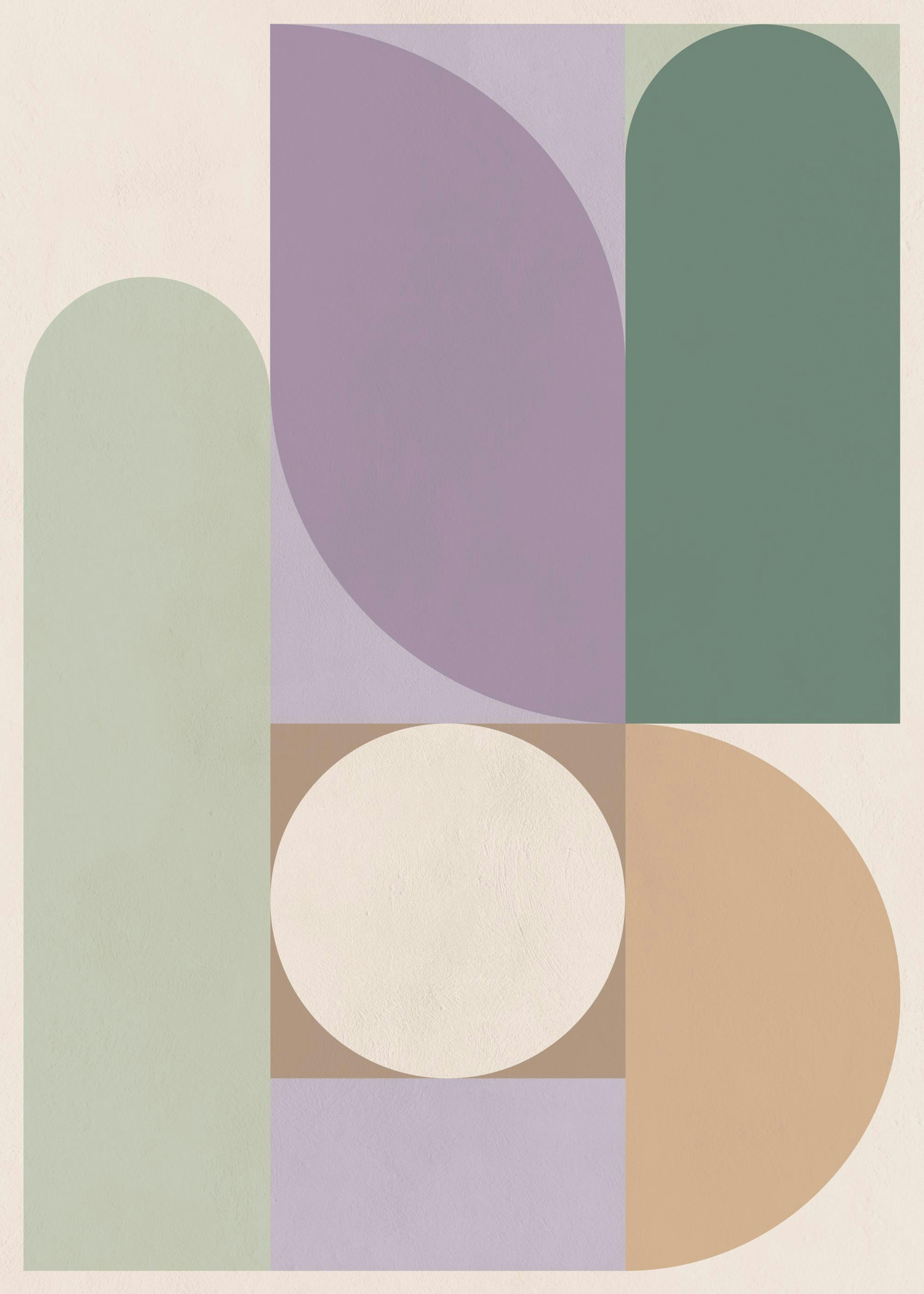 Colorful Shapes No1 Plakat 0