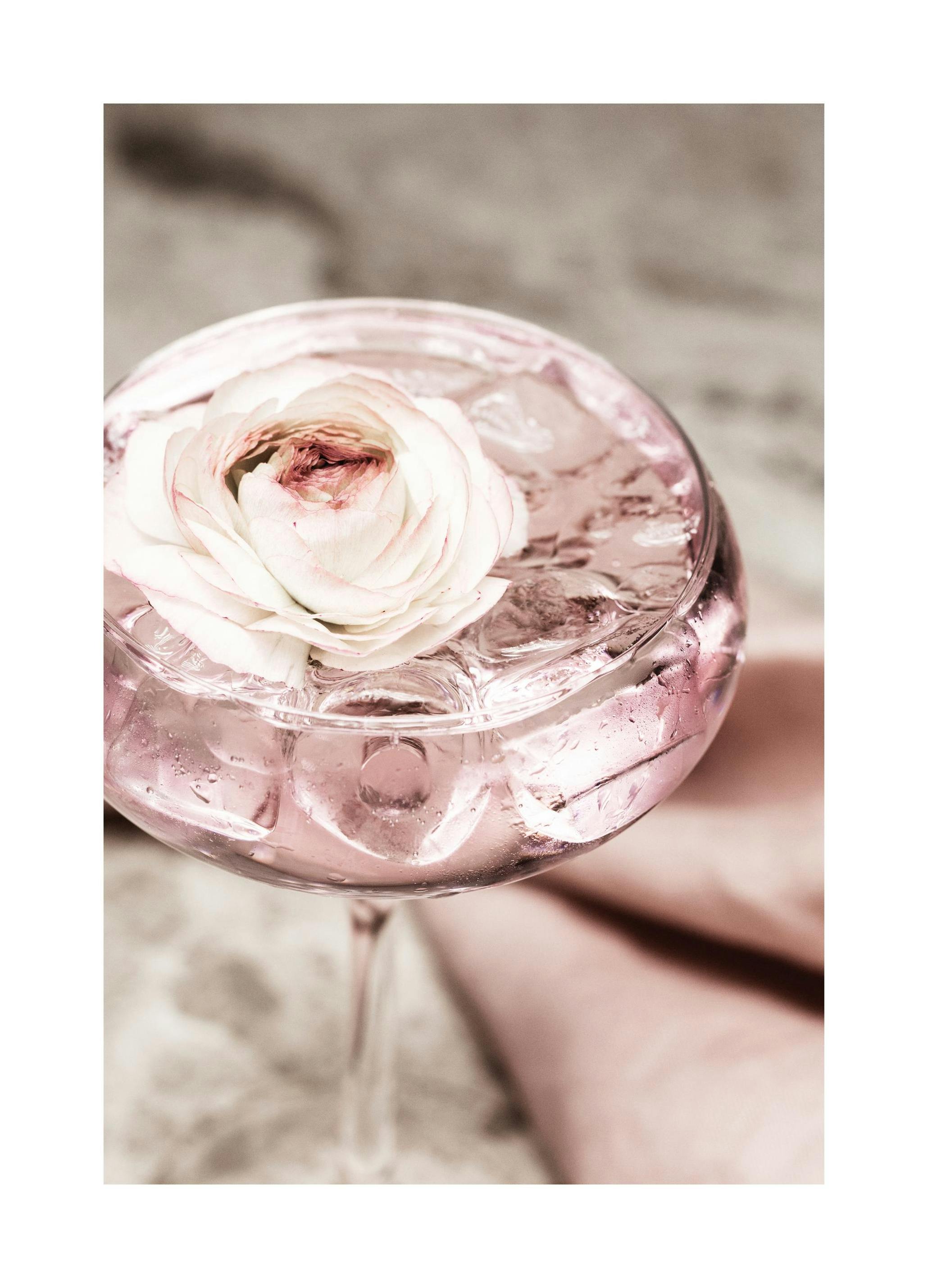 Rose Cocktail No2 Affiche (21x30 cm) - Affiches de vins & cocktails