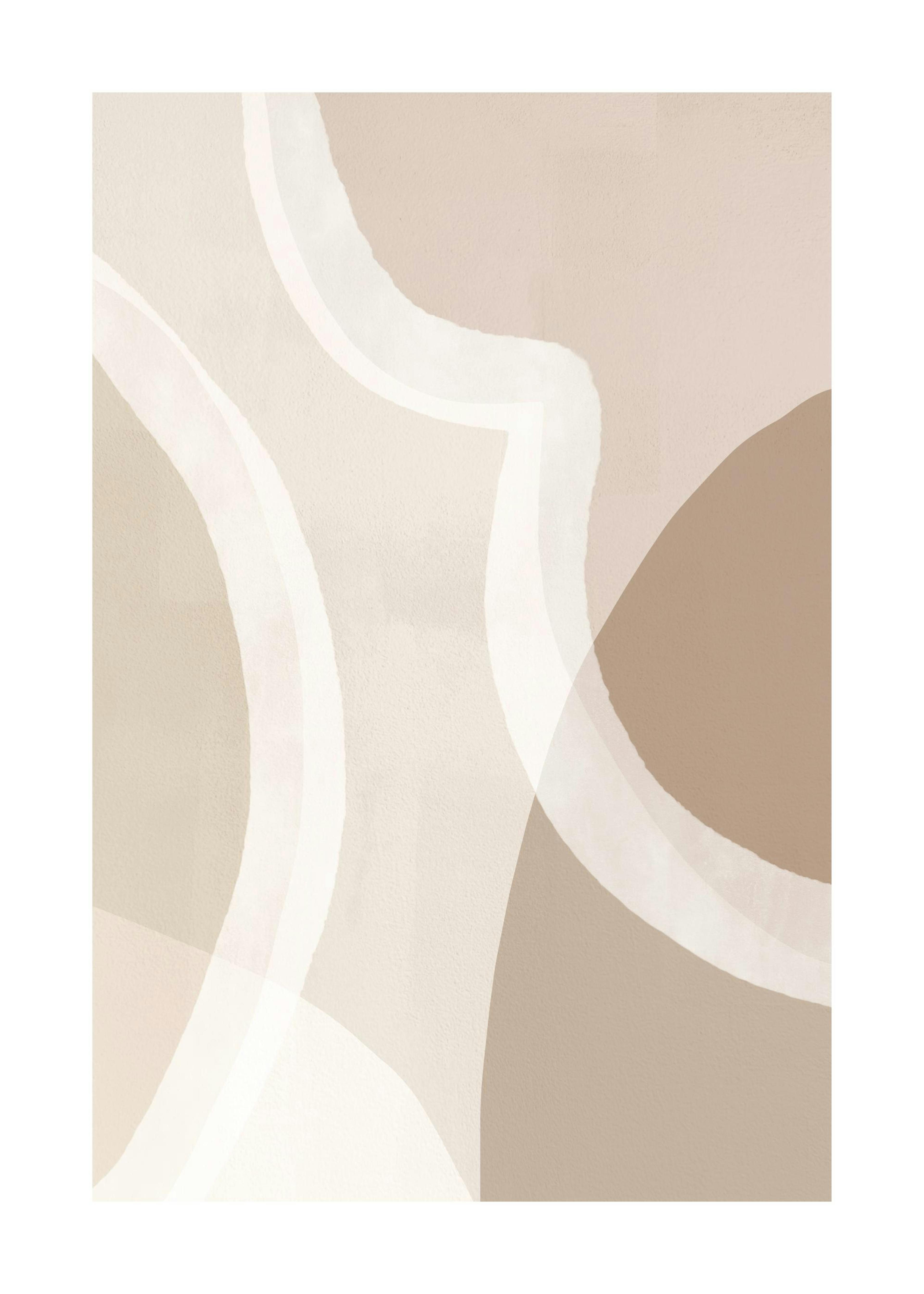 Beige Abstract No1 Affiche 0