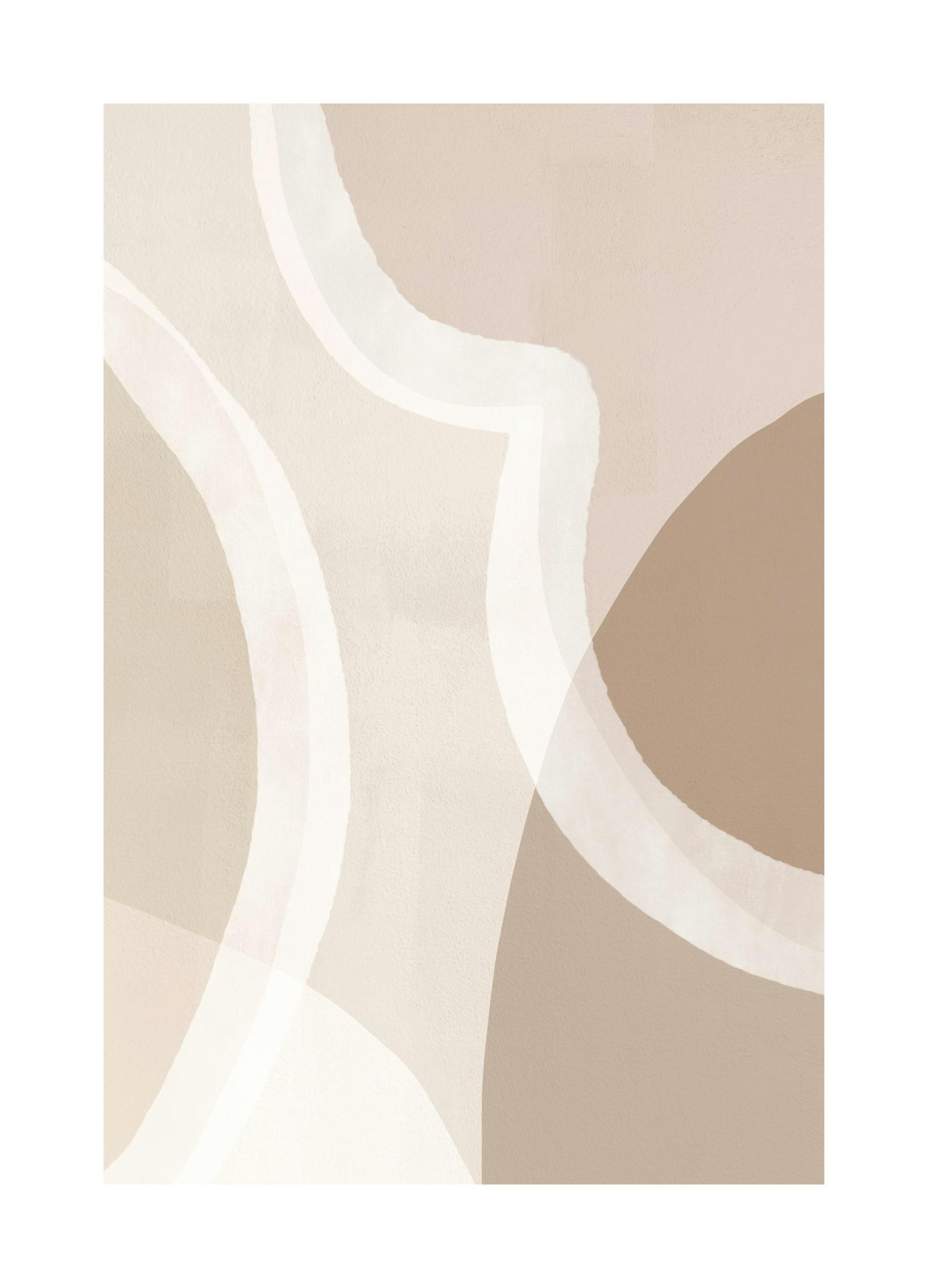 Prints - Beige Abstract No1 Print (50x70 cm) - Abstract art prints
