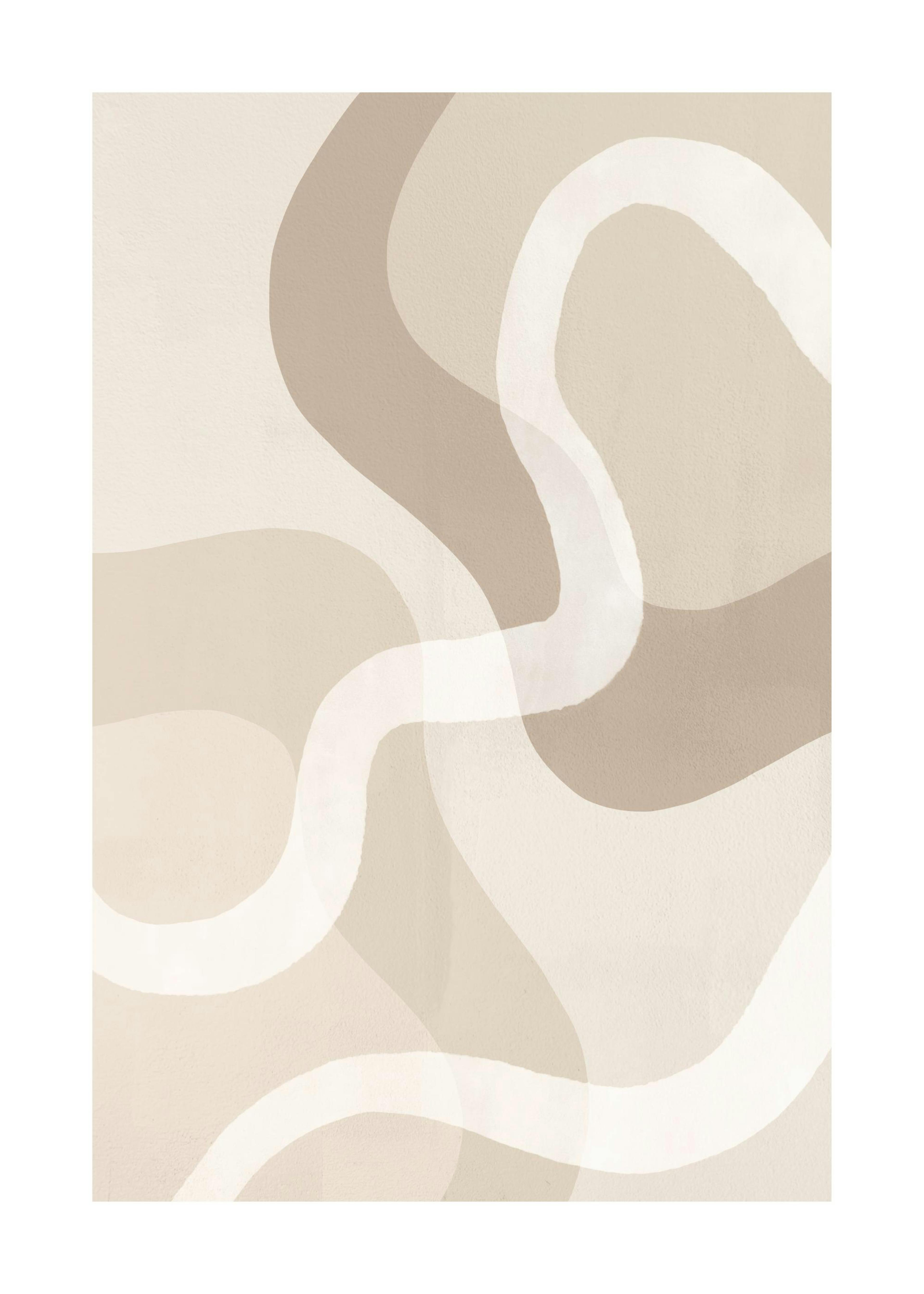 Beige Abstract No2 Plakat 0